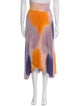 A.L.C. Tie-Dye Print Midi Length Skirt