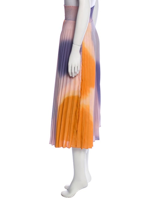 A.L.C. Tie-Dye Print Midi Length Skirt