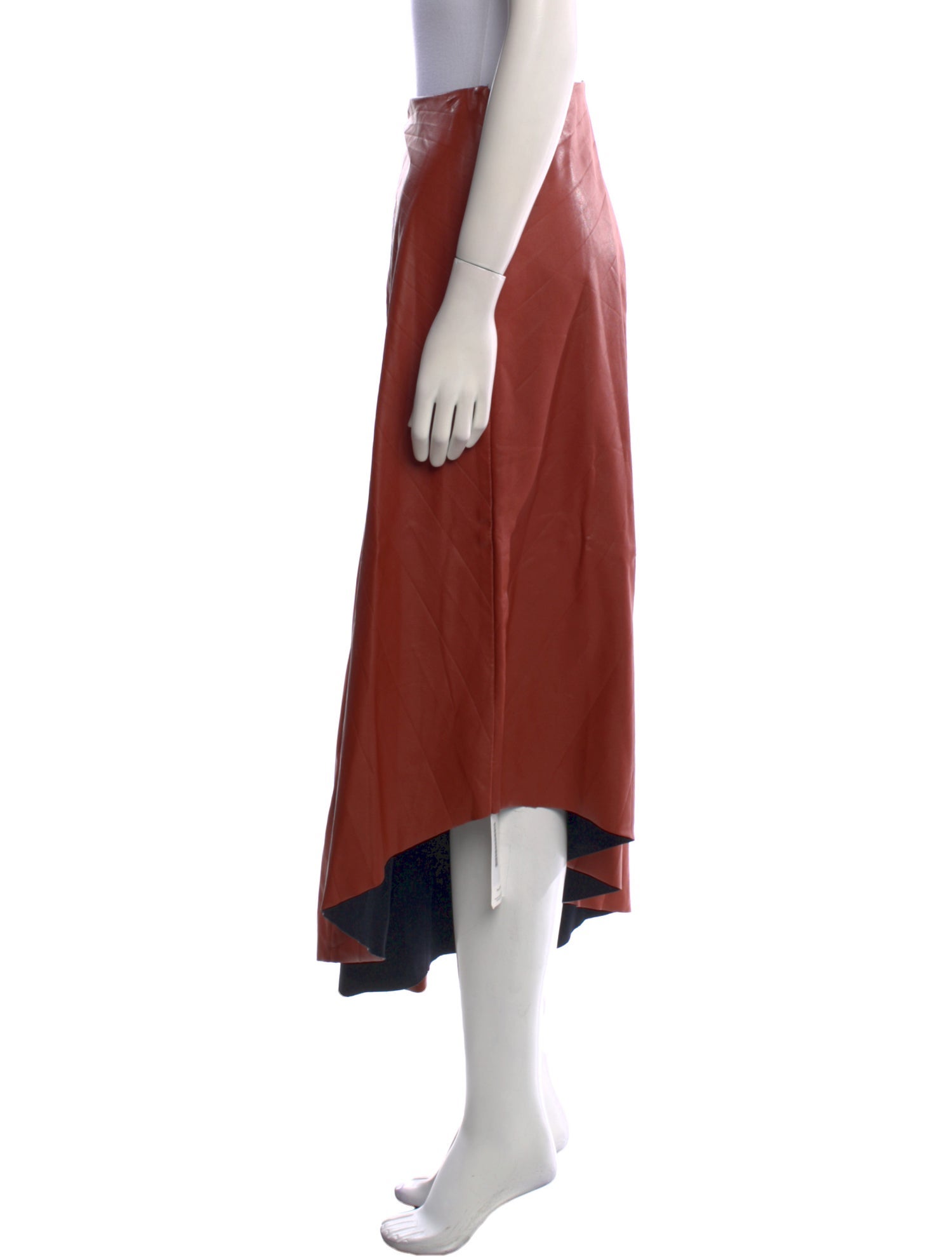 A.L.C. Pleated Accents Midi Length Skirt