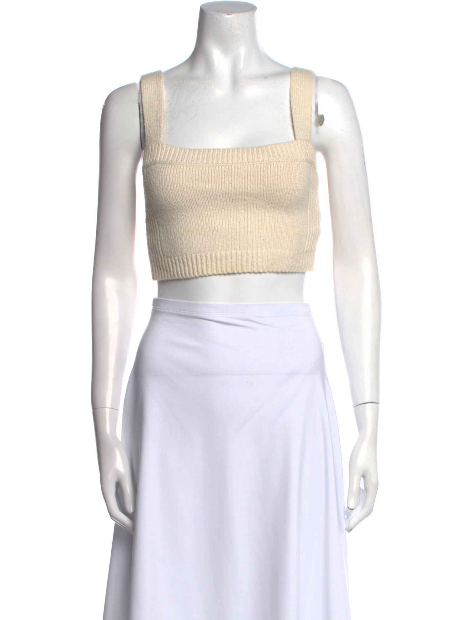 A.L.C. Square Neckline Sleeveless Crop Top