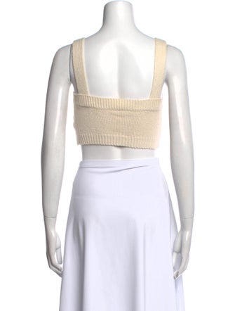 A.L.C. Square Neckline Sleeveless Crop Top