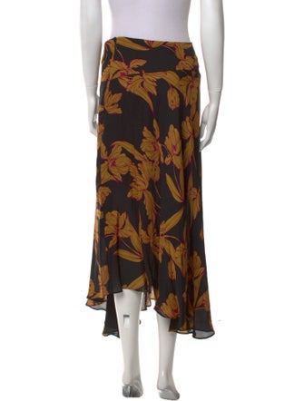 A.L.C. Silk Midi Length Skirt