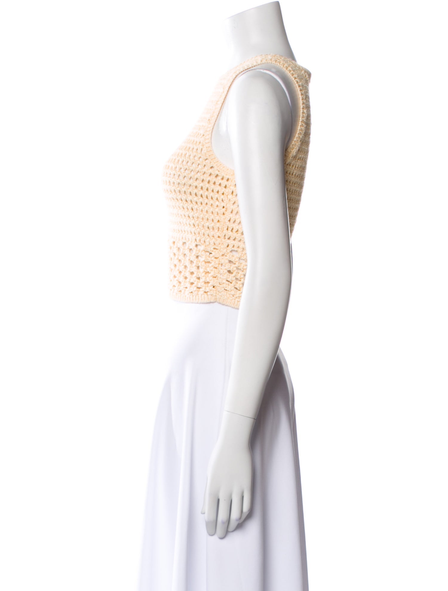 A.L.C. Crew Neck Sleeveless Crop Top