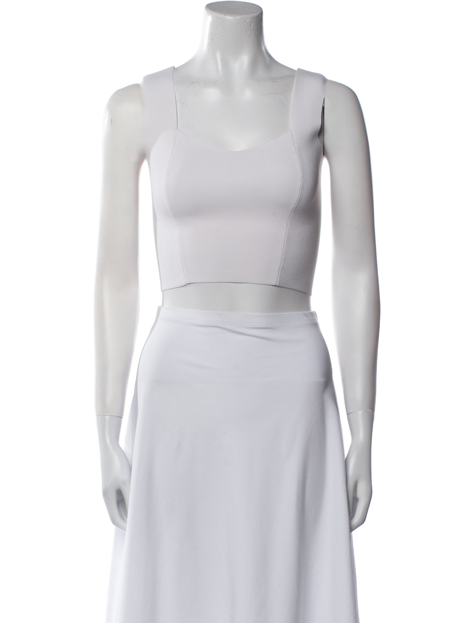A.L.C. Square Neckline Sleeveless Crop Top