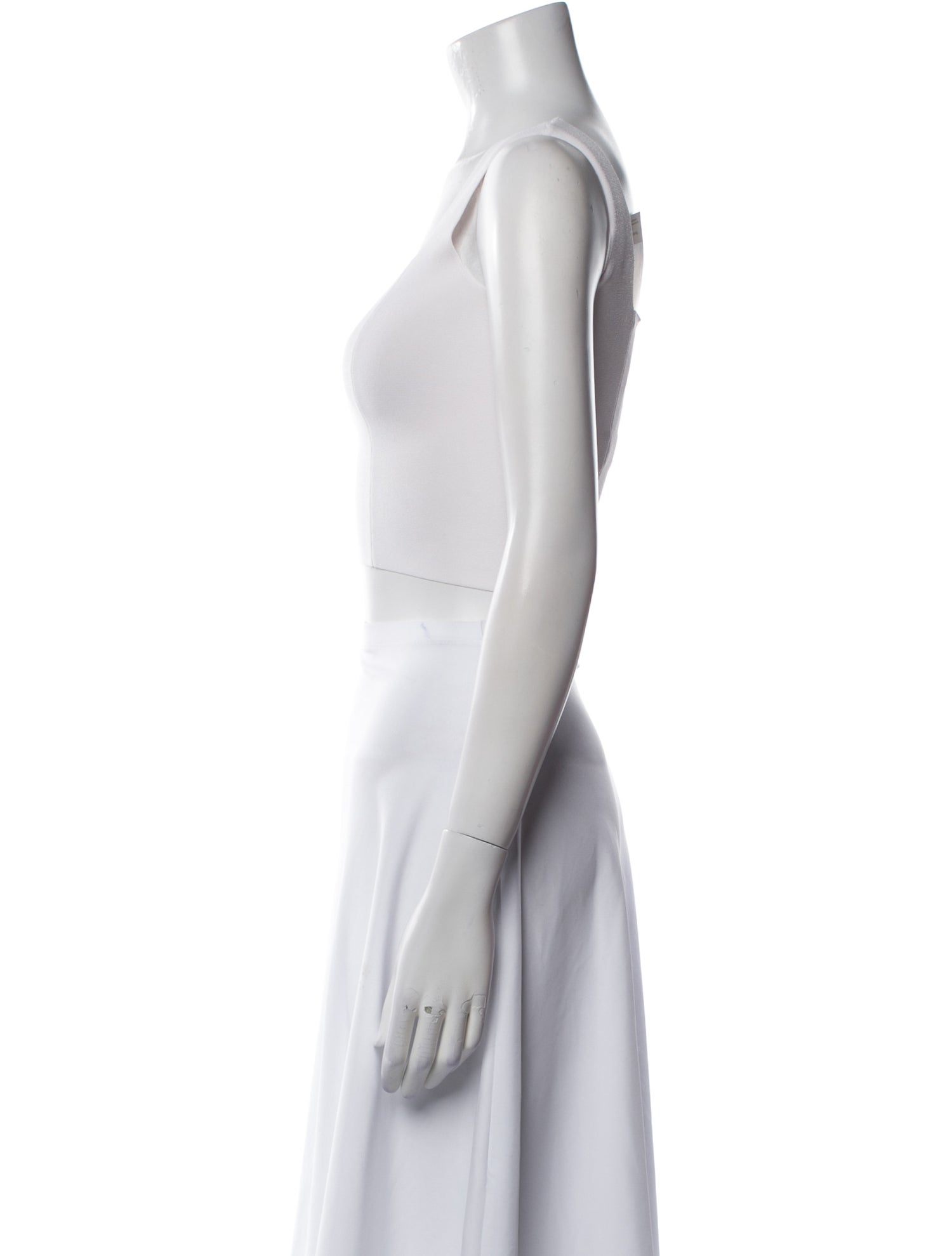 A.L.C. Square Neckline Sleeveless Crop Top