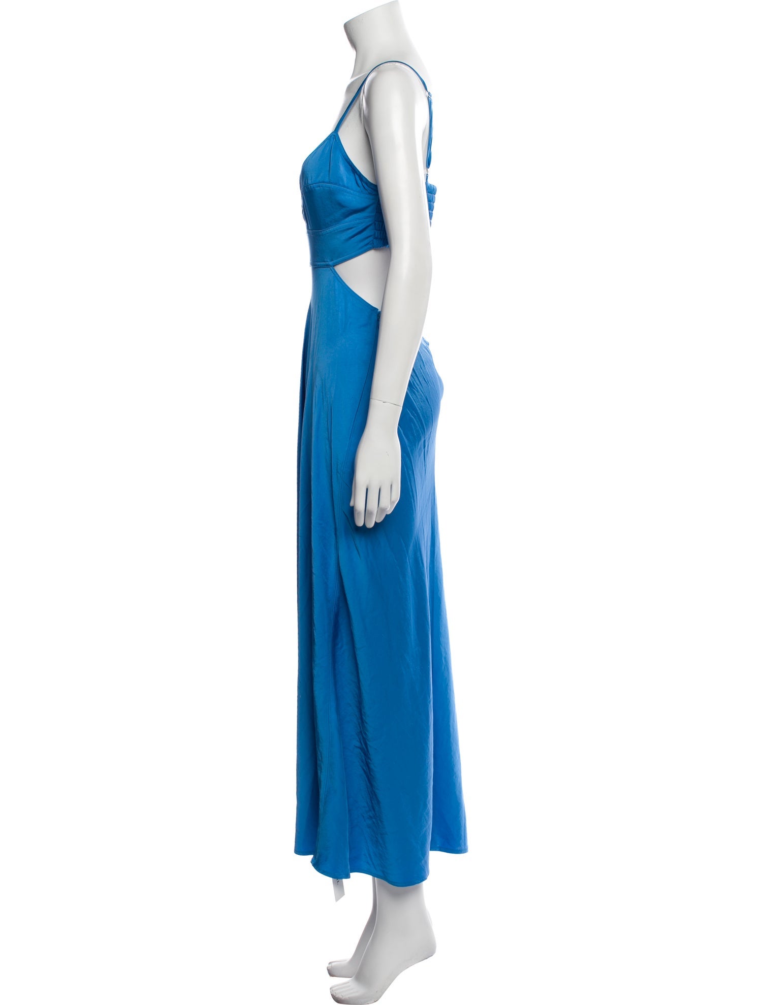 alc dress sale A.L.C. Lara Satin Pleated Gown in Ivy, Size 00 main image 0