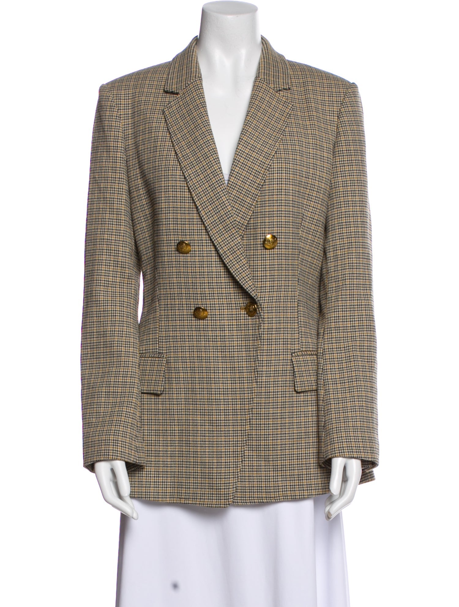 A.L.C. Plaid Print Blazer