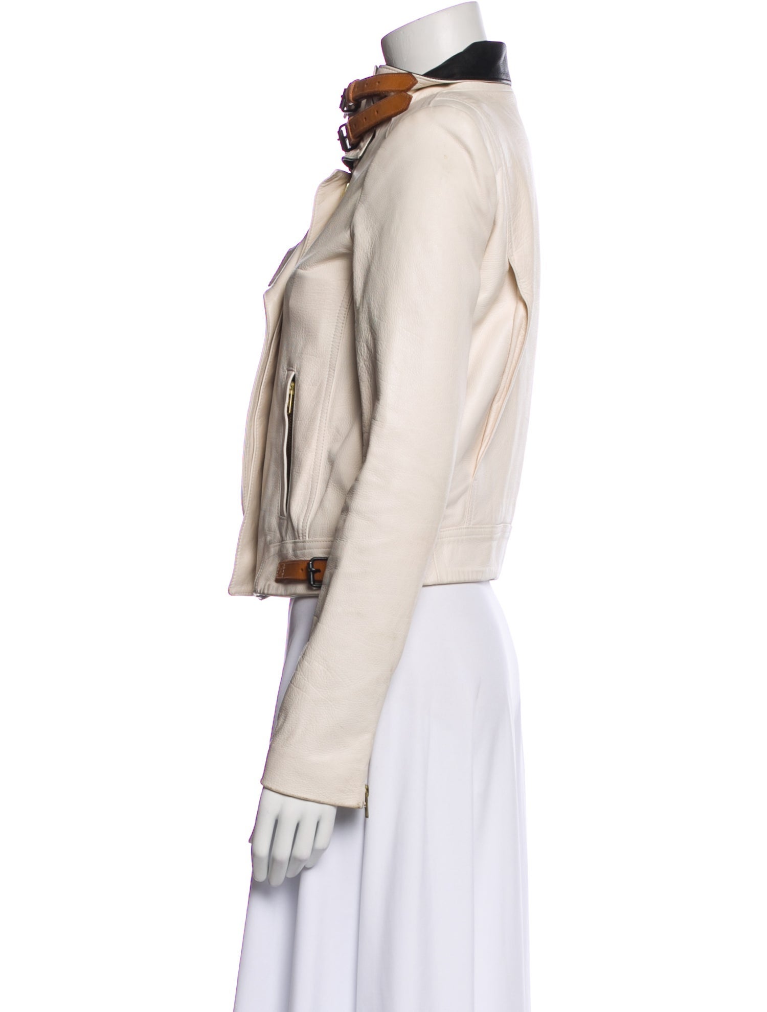 A.L.C. Calf Leather Biker Jacket