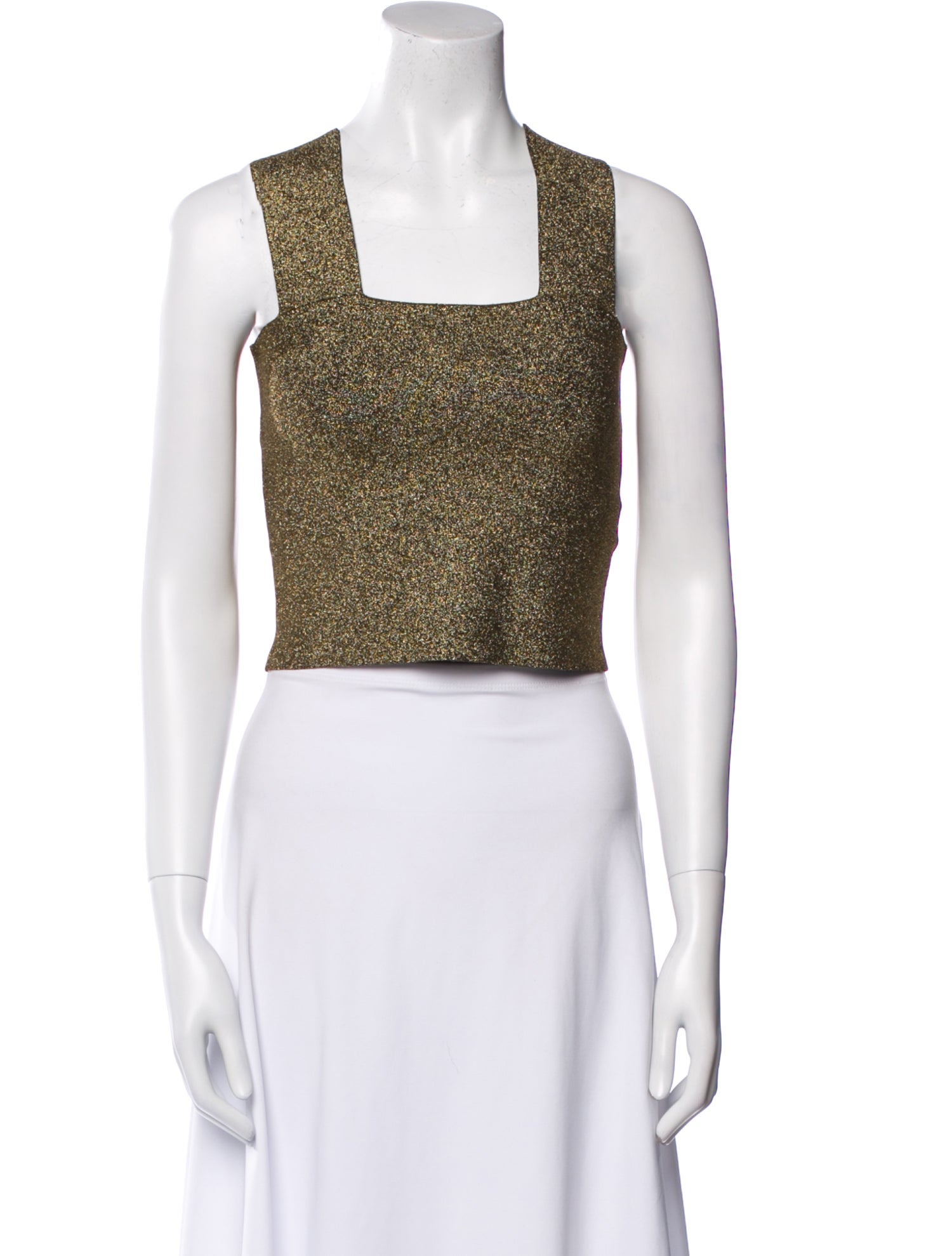 A.L.C. Square Neckline Sleeveless Crop Top