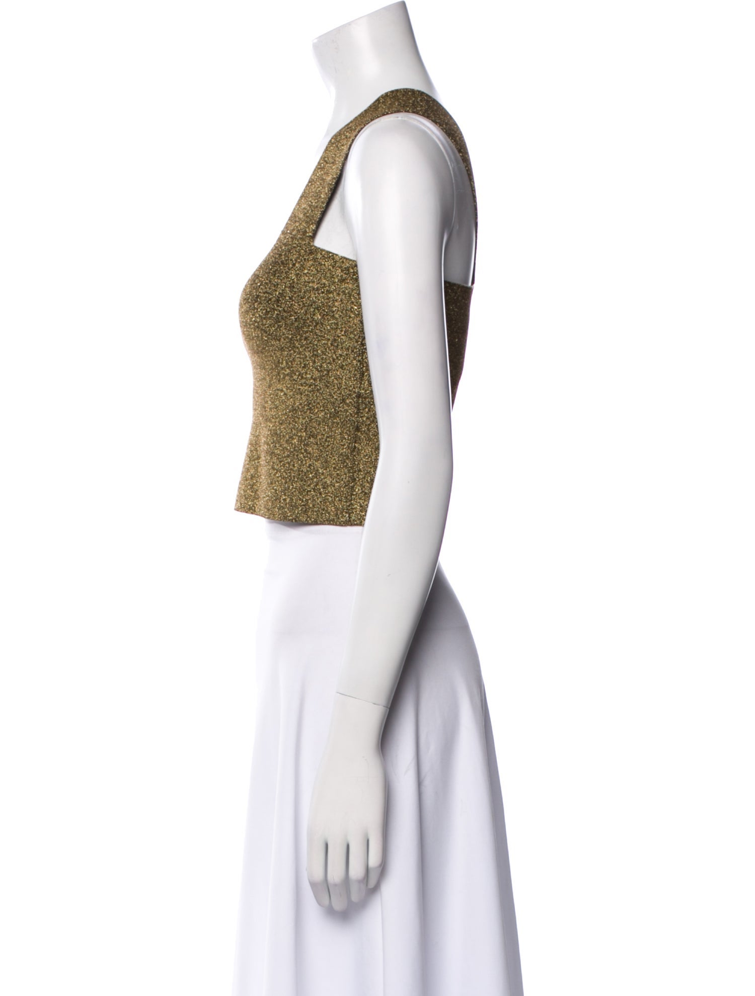 A.L.C. Square Neckline Sleeveless Crop Top