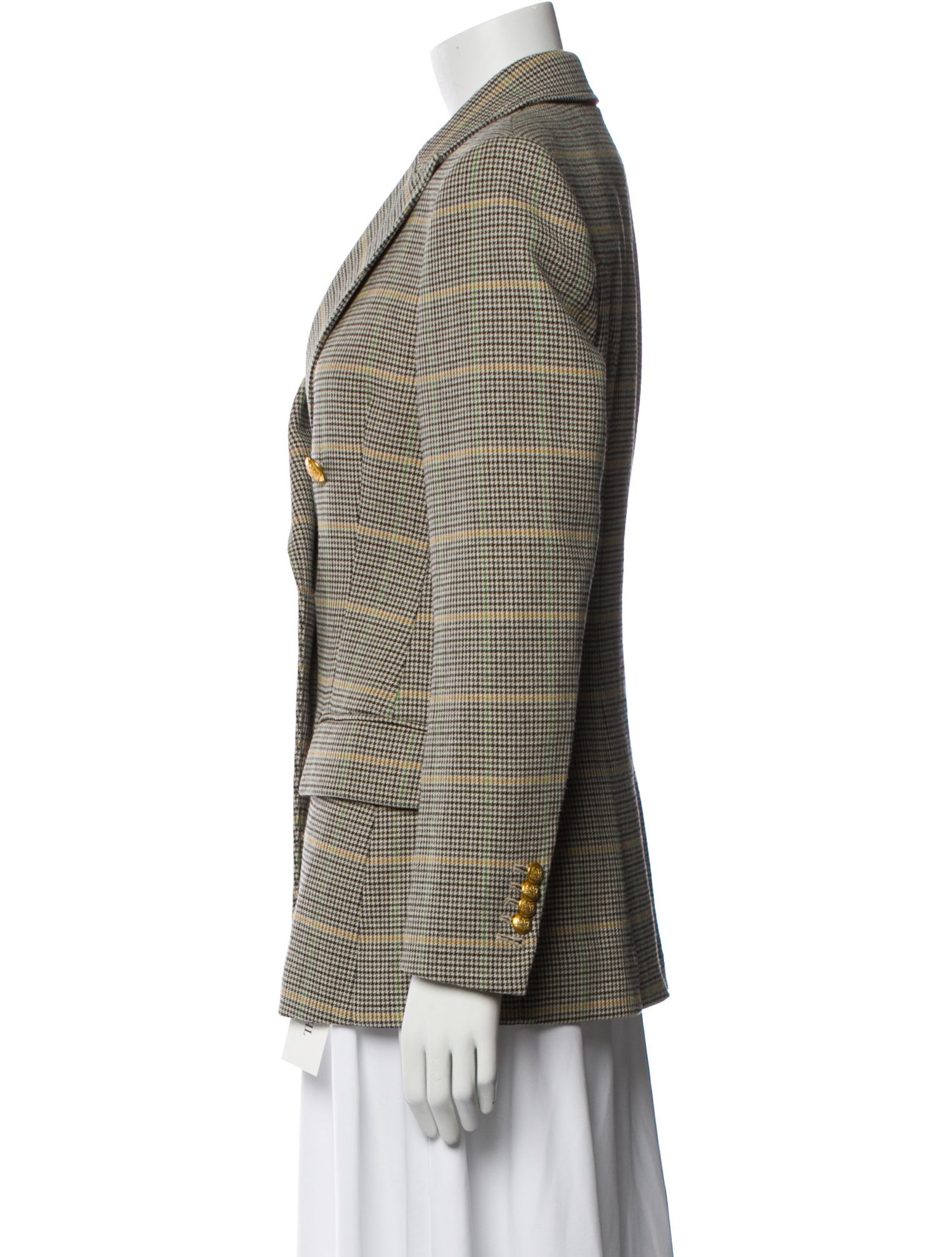 A.L.C. Plaid Print Blazer