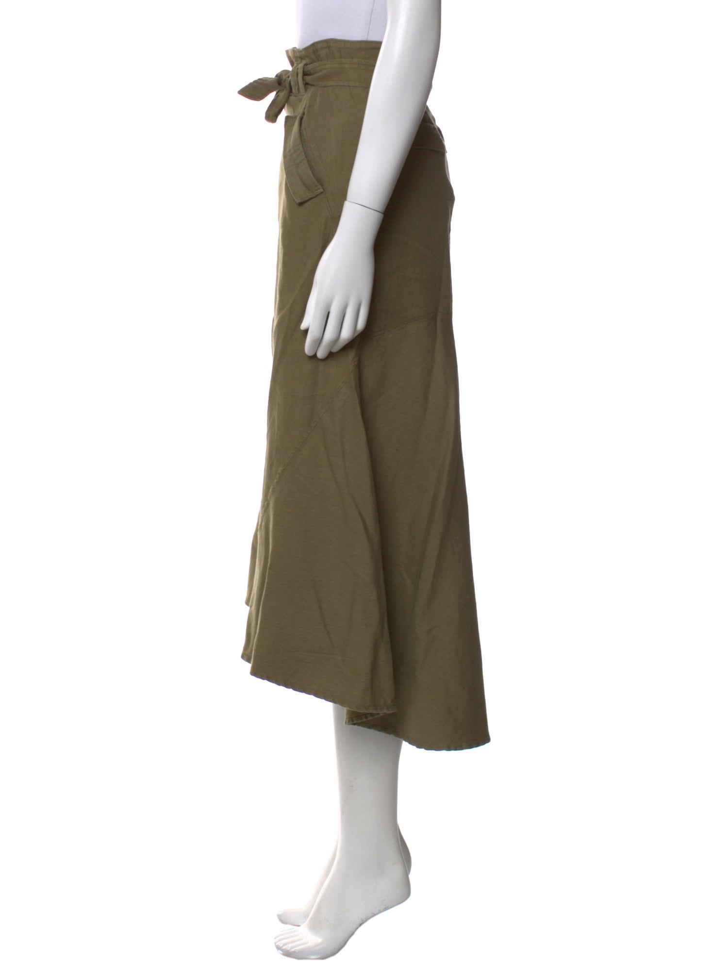 A.L.C. Linen Midi Length Skirt