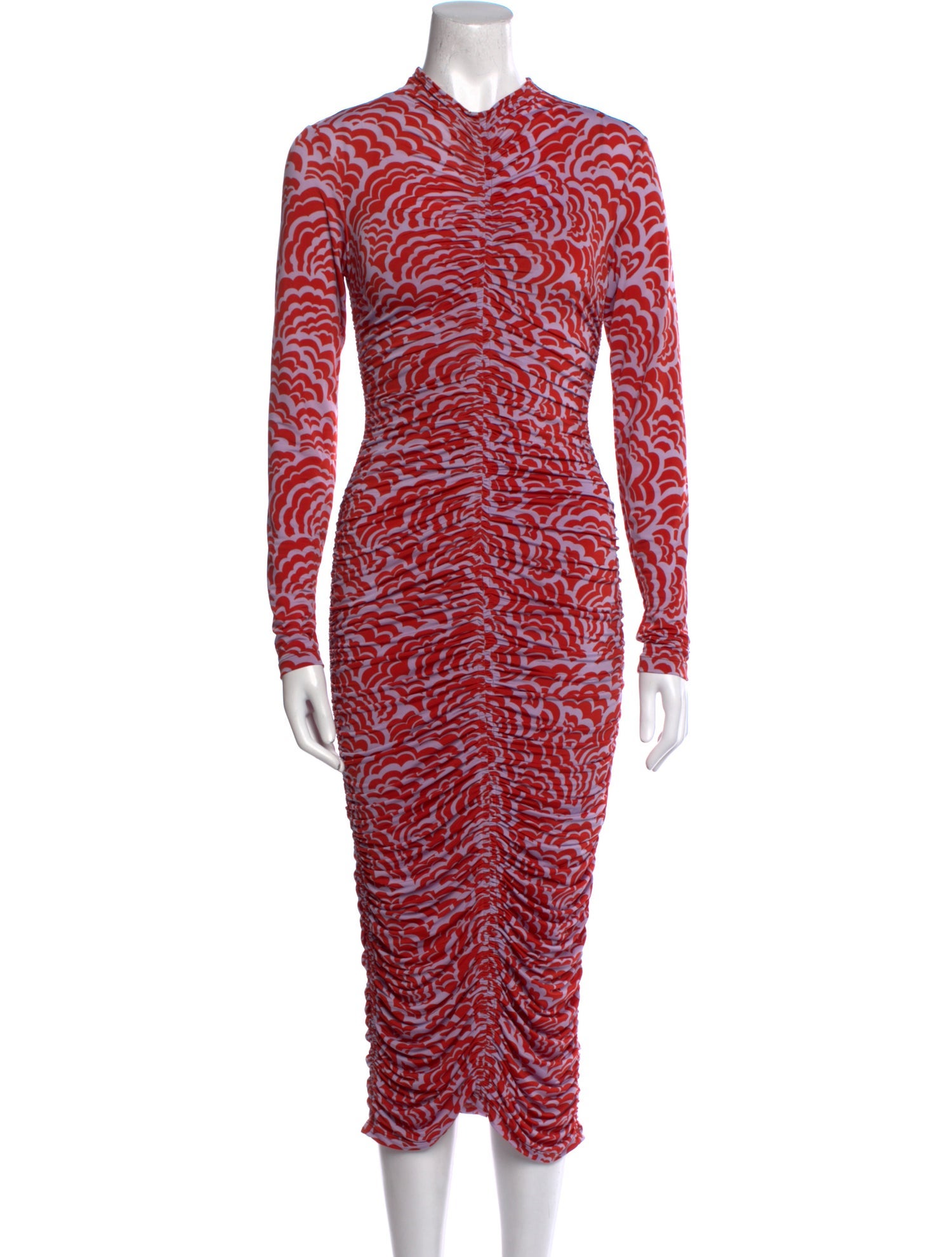 A.L.C. Printed Midi Length Dress