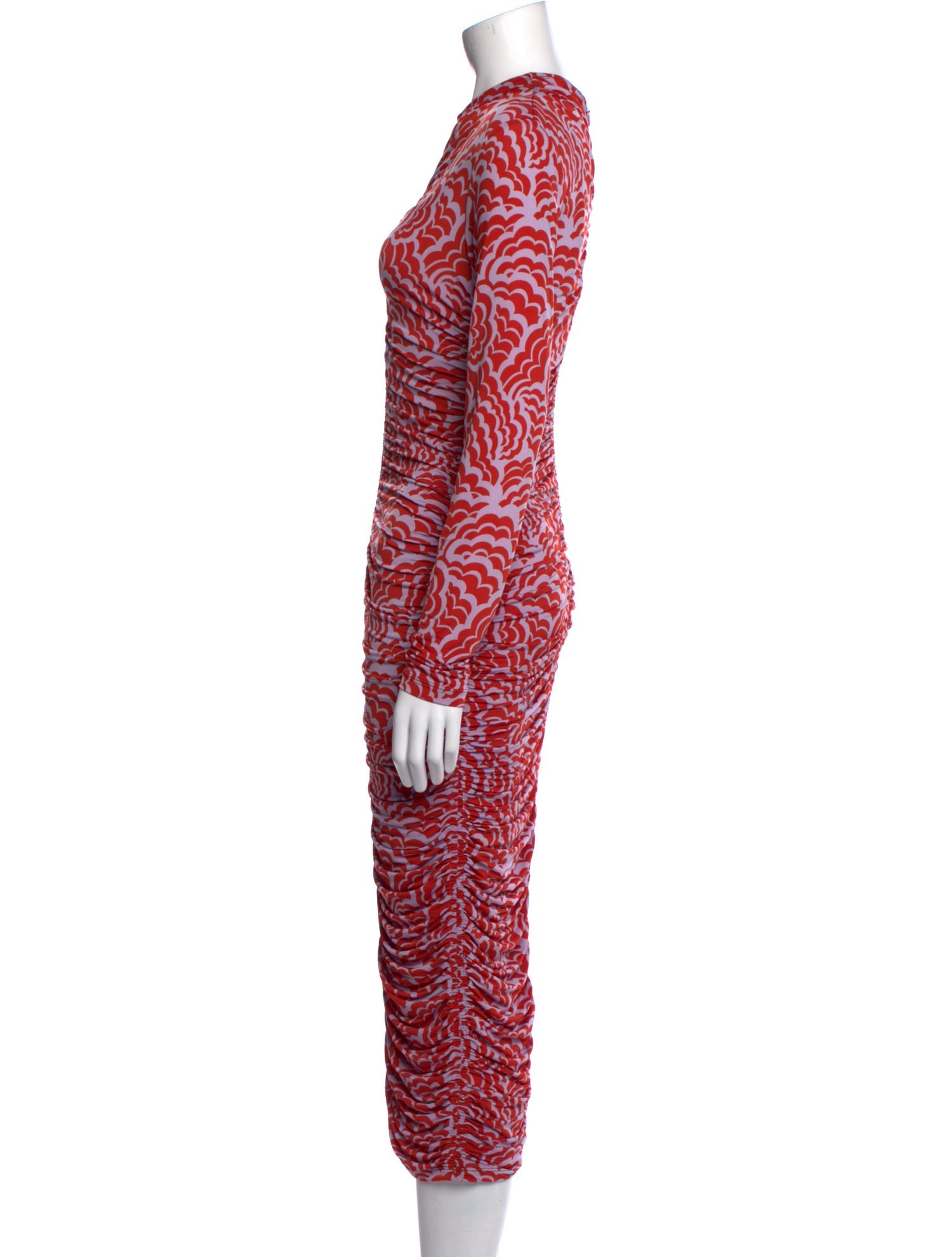 A.L.C. Printed Midi Length Dress