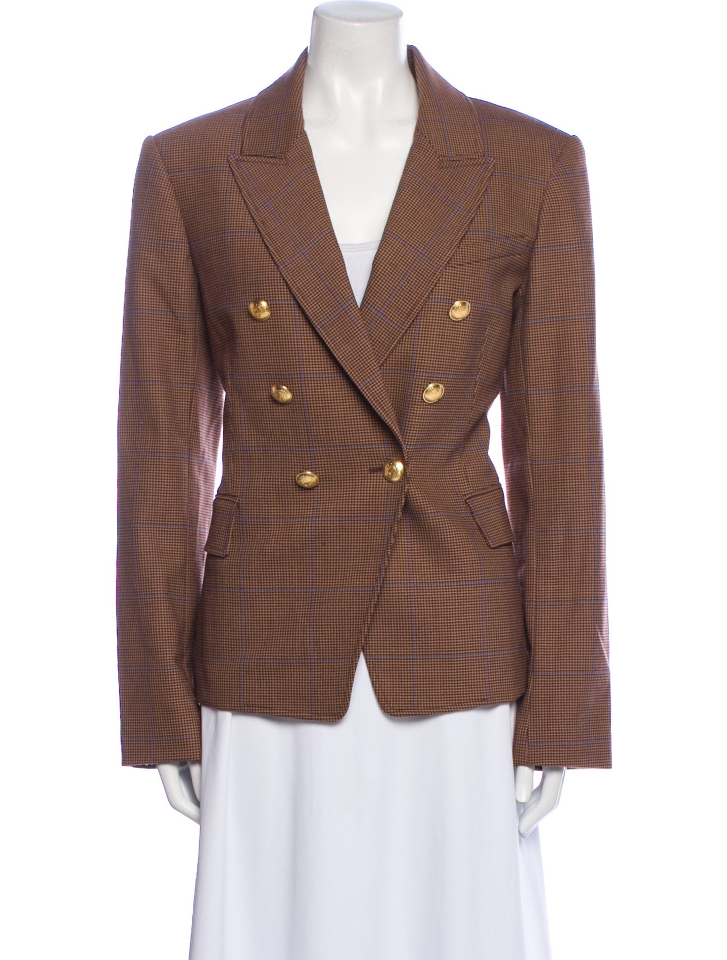 A.L.C. Plaid Print Blazer