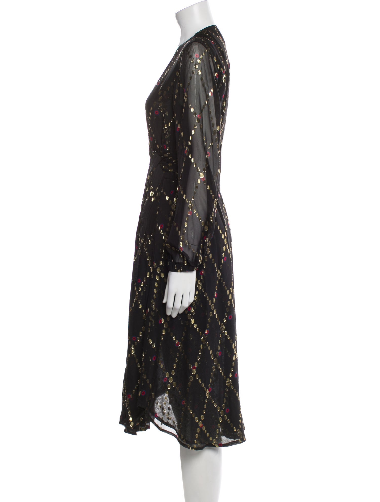 A.L.C. Silk Midi Length Dress