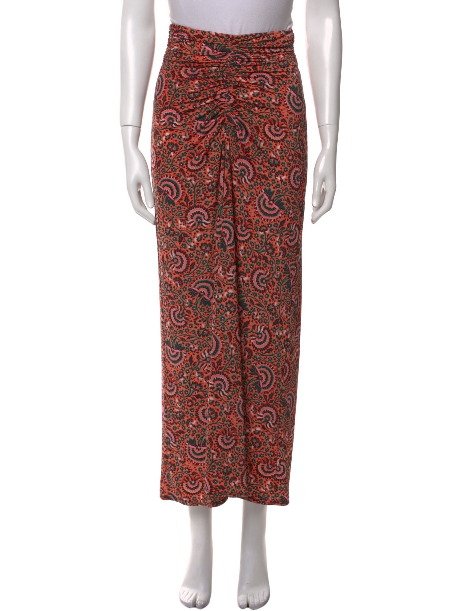 A.L.C. Paisley Print Midi Length Skirt