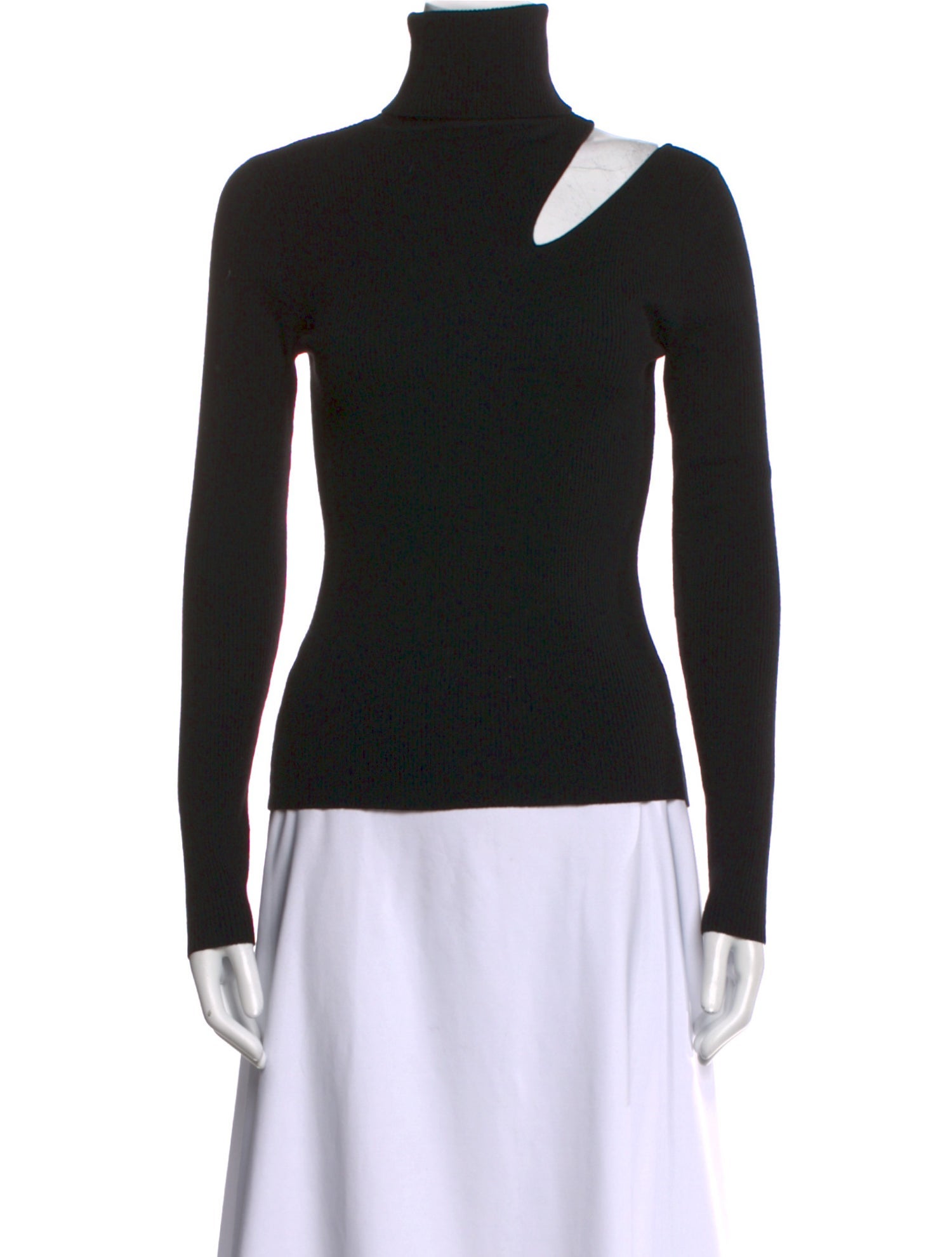 A.L.C. Merino Wool Mock Neck Top