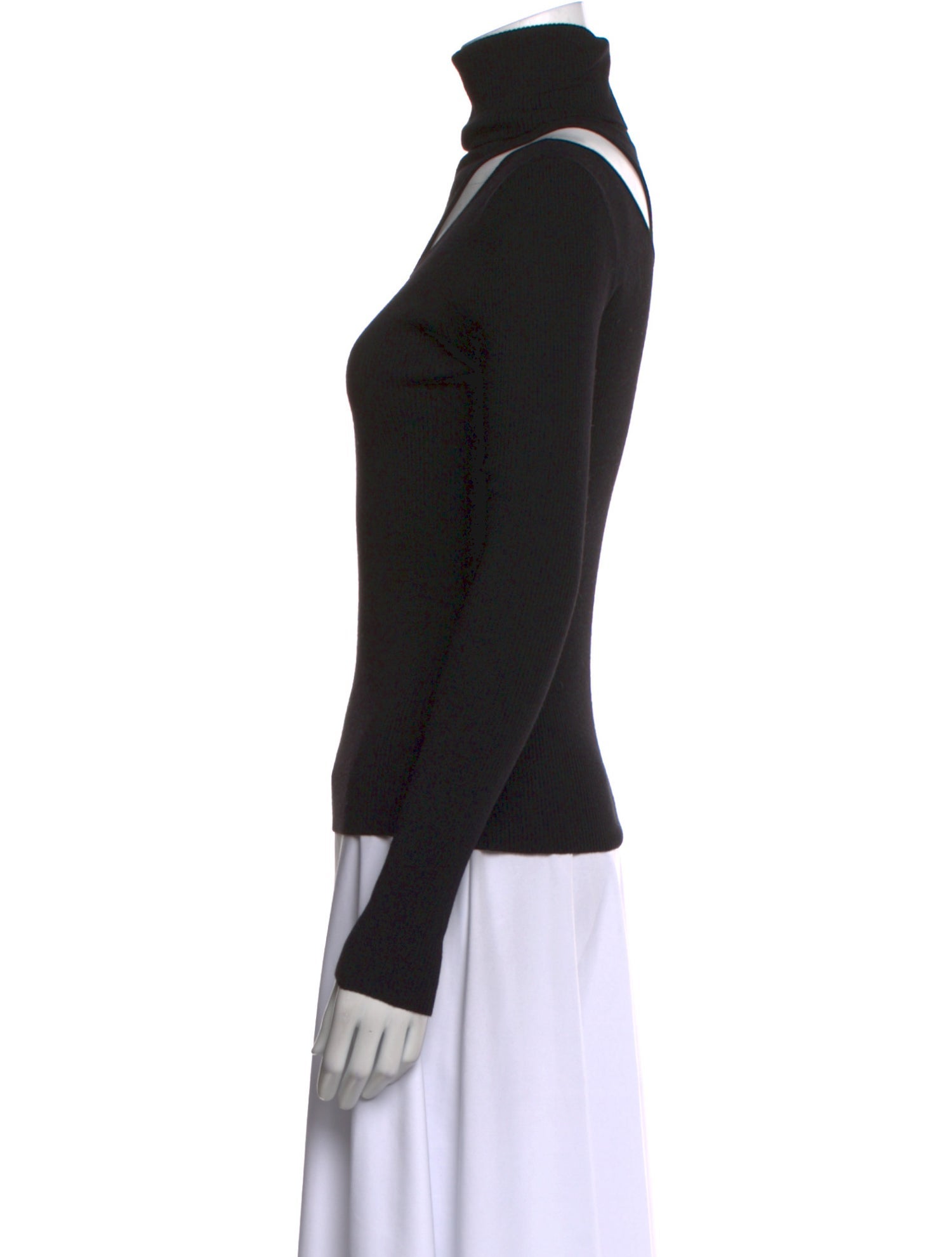 A.L.C. Merino Wool Mock Neck Top