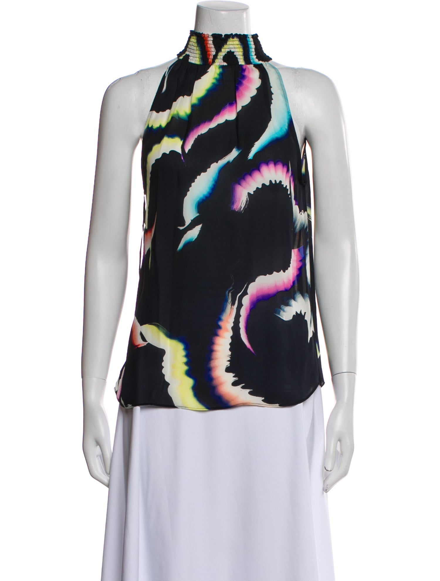 A.L.C. Silk Printed Blouse