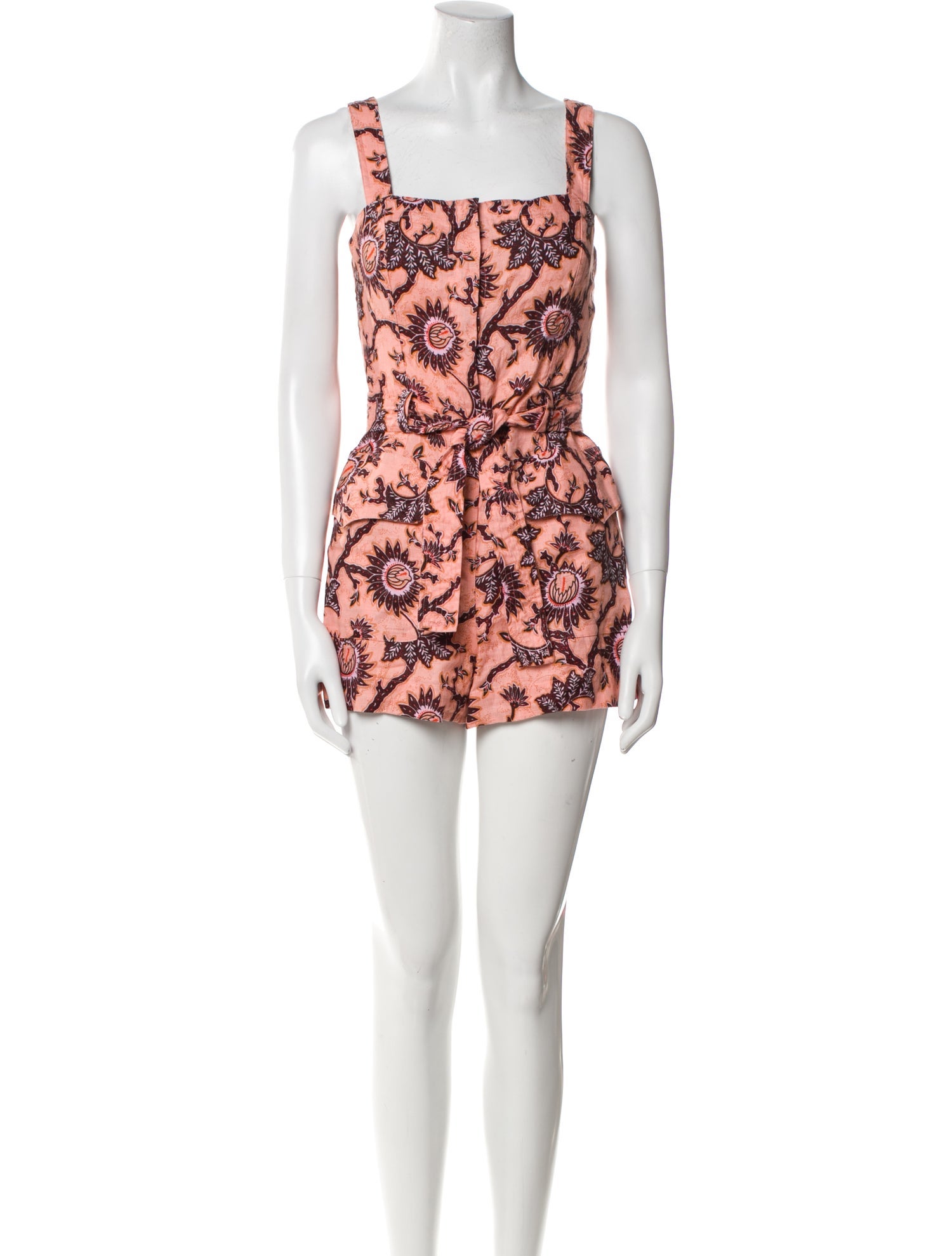 A.L.C. Linen Printed Romper