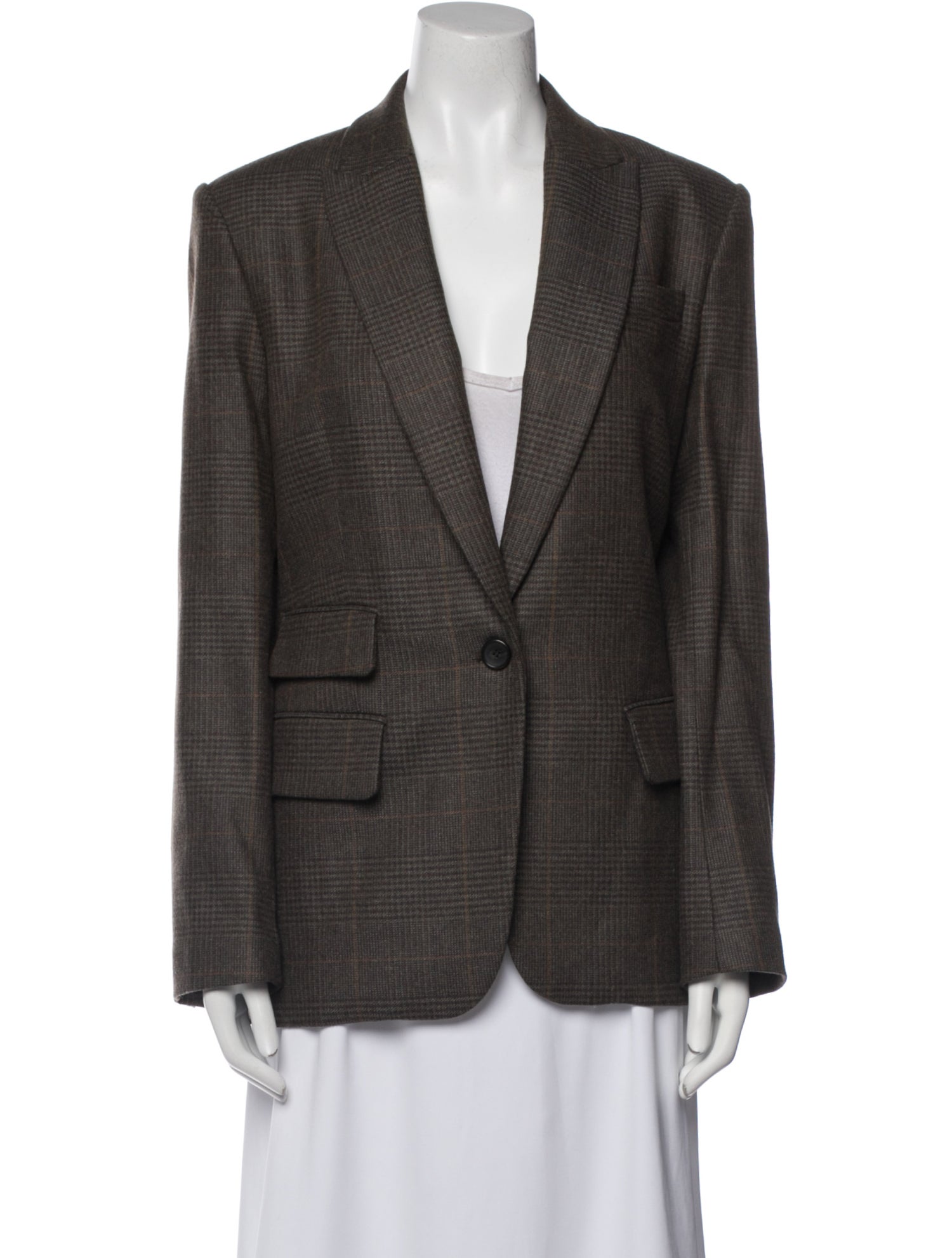 A.L.C. Plaid Print Blazer