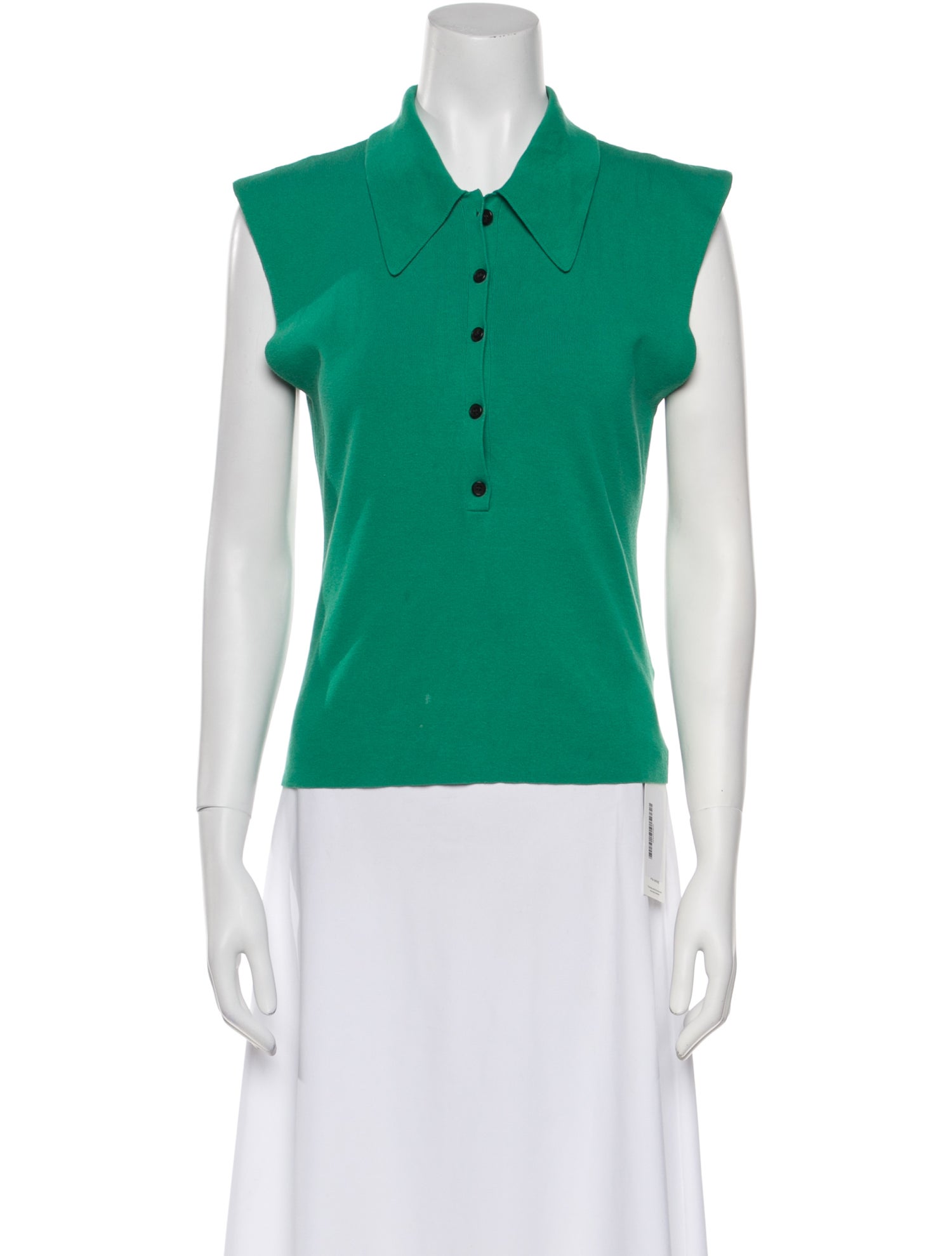 A.L.C. V-Neck Short Sleeve Polo