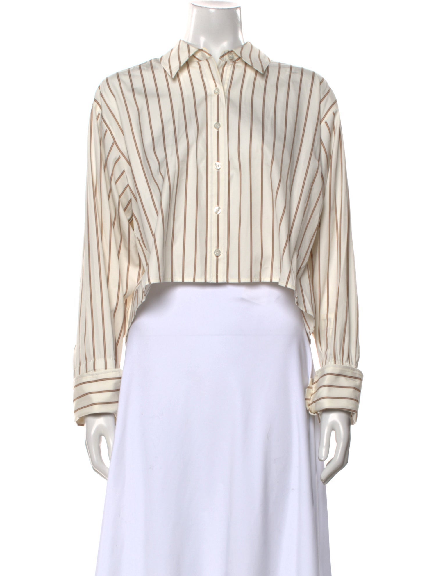 A.L.C. Striped Long Sleeve Crop Top w/ Tags