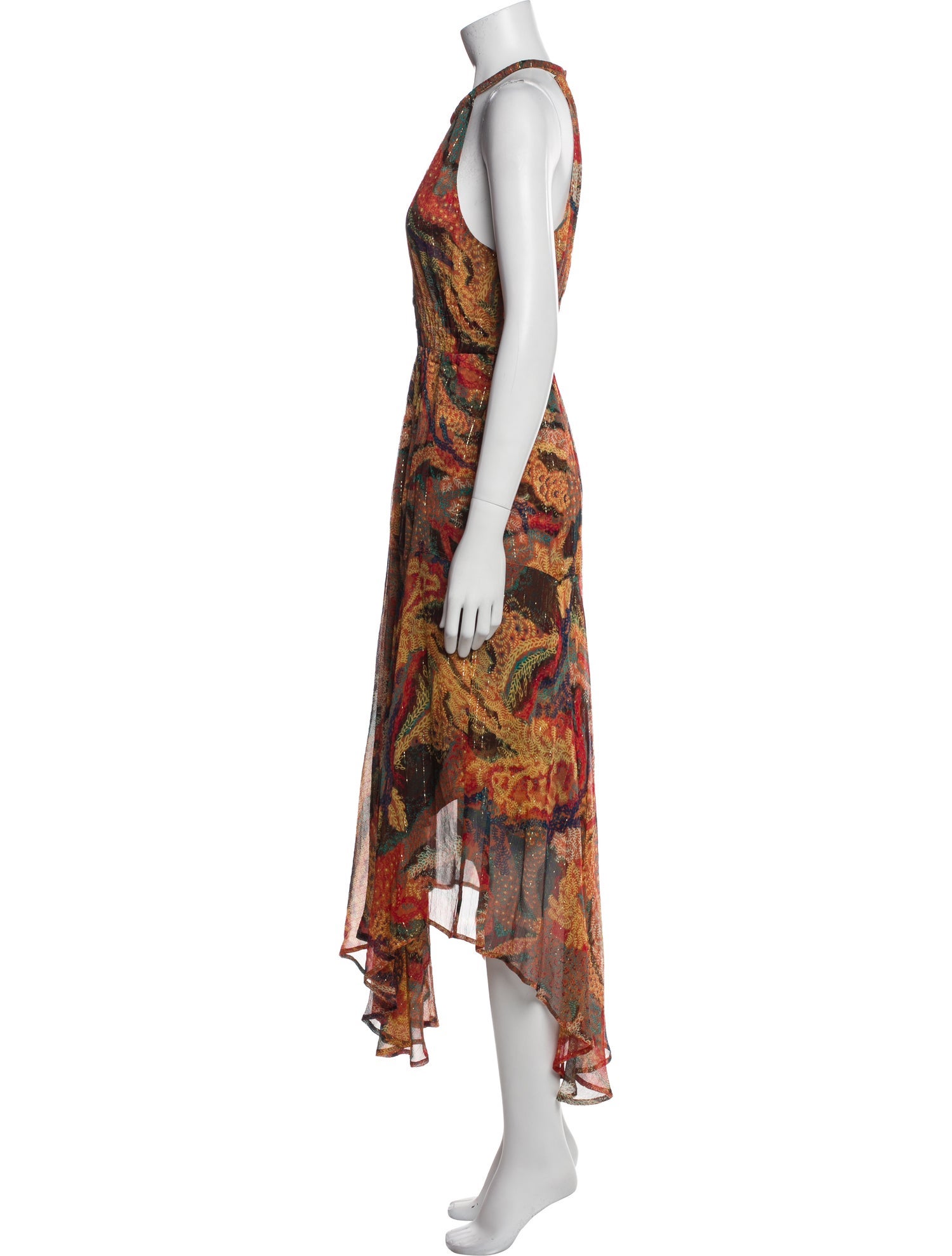 A.L.C. Silk Midi Length Dress