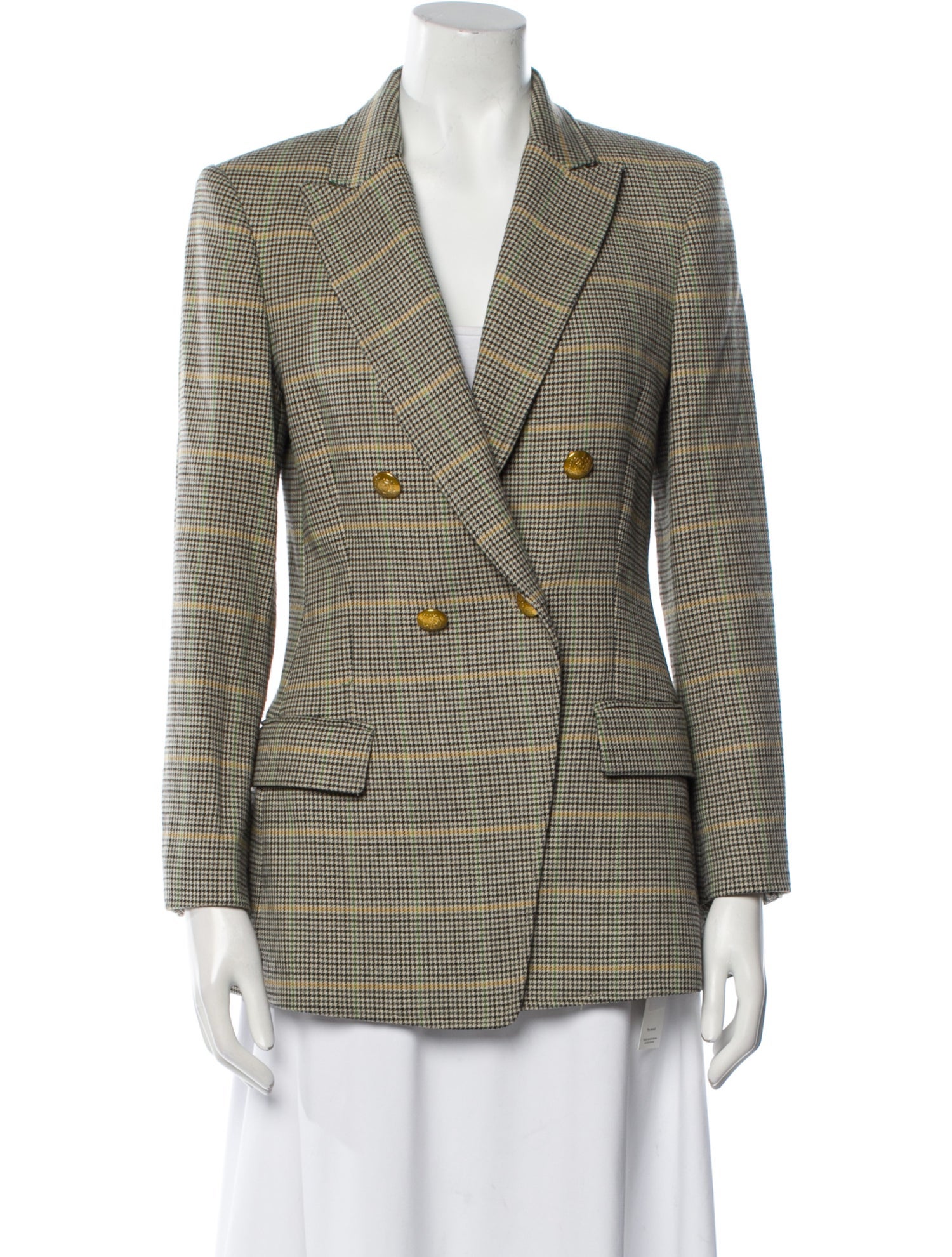 A.L.C. Plaid Print Blazer