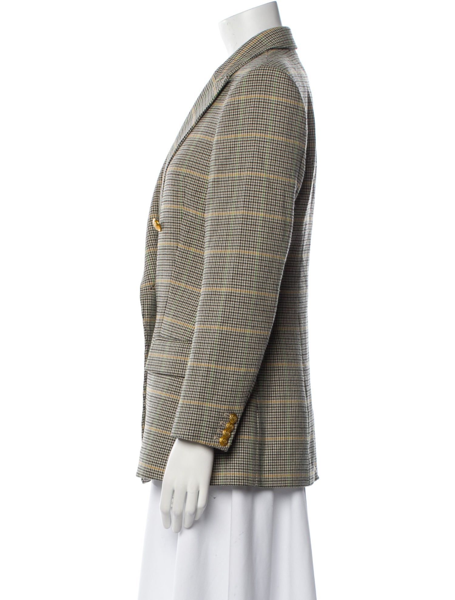 A.L.C. Plaid Print Blazer