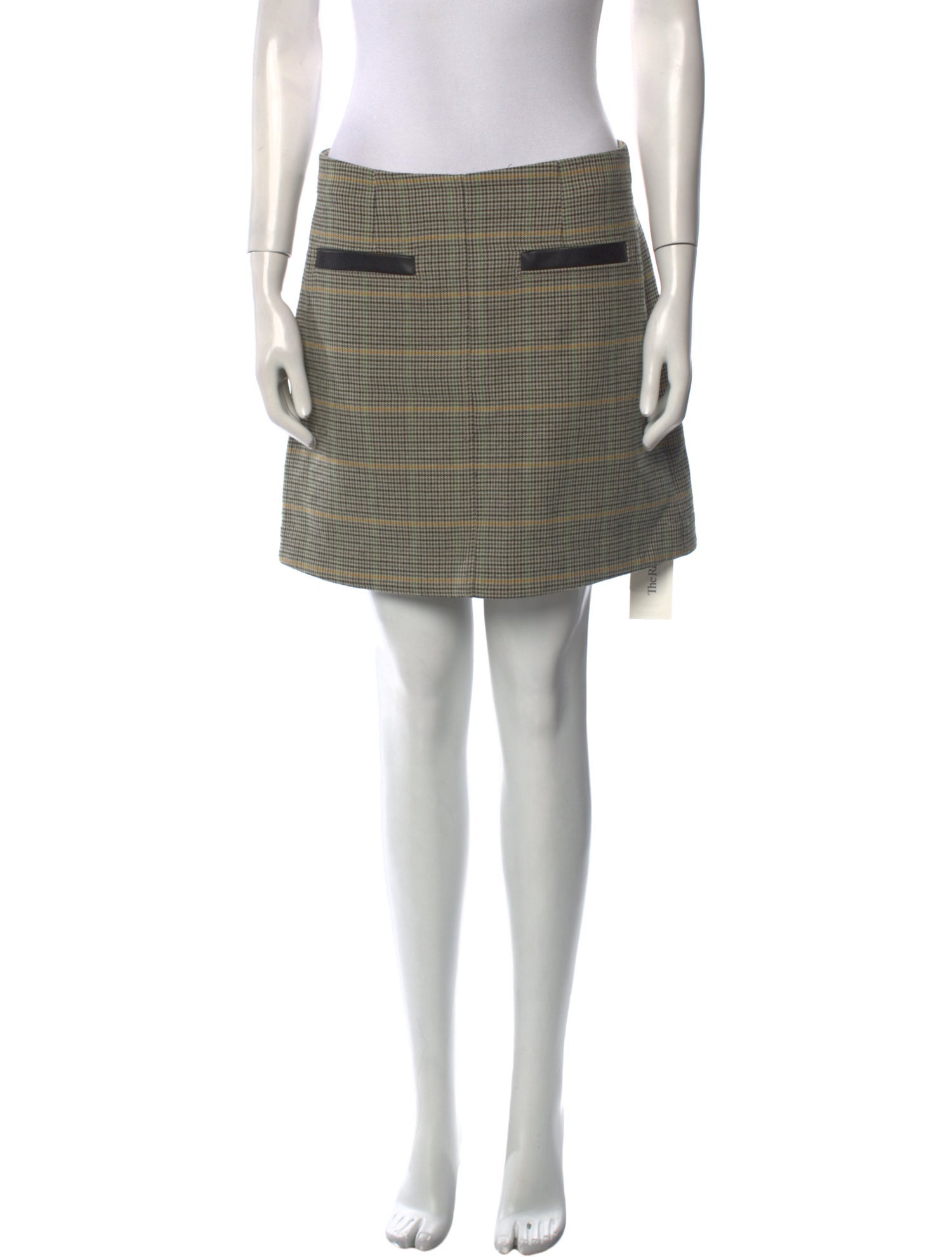 A.L.C. Plaid Print Mini Skirt