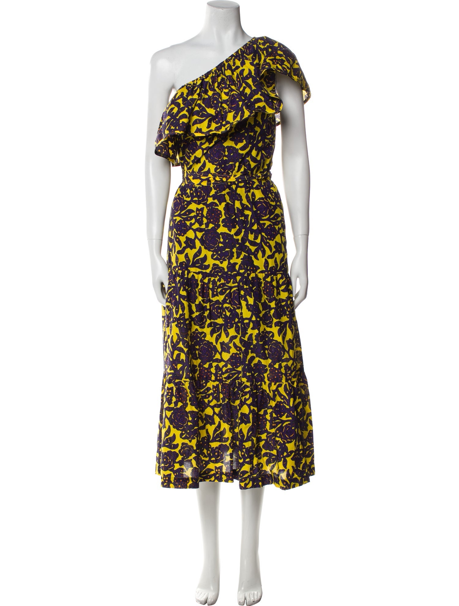 A.L.C. Floral Print Knee-Length Dress