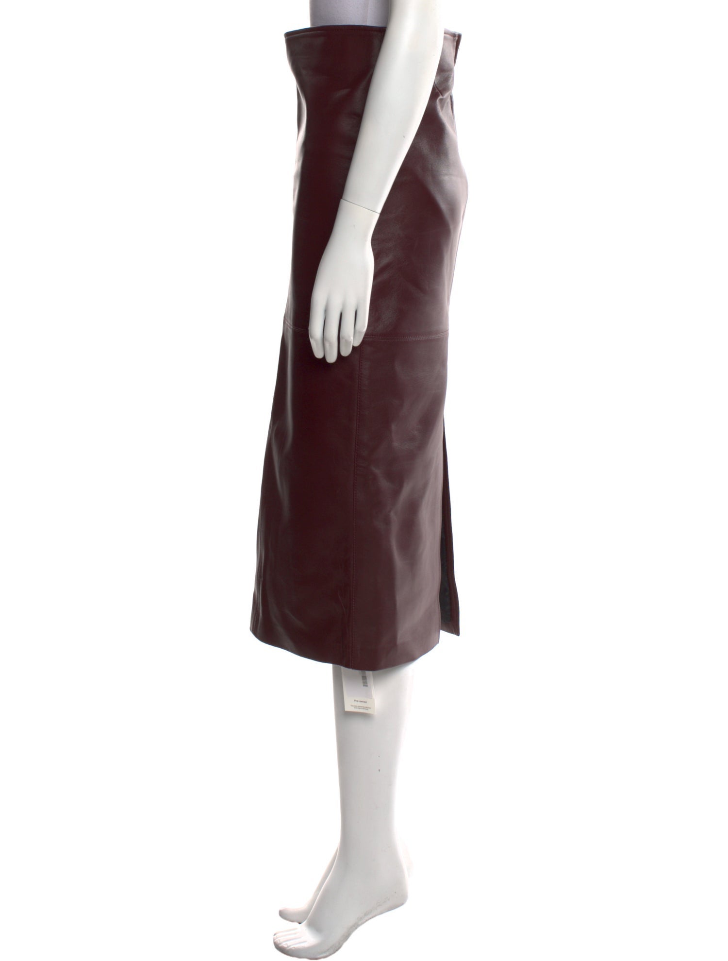 A.L.C. Lamb Leather Midi Length Skirt