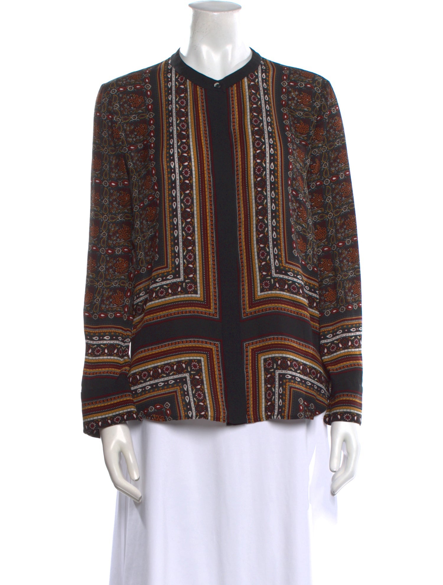 A.L.C. Silk Printed Blouse