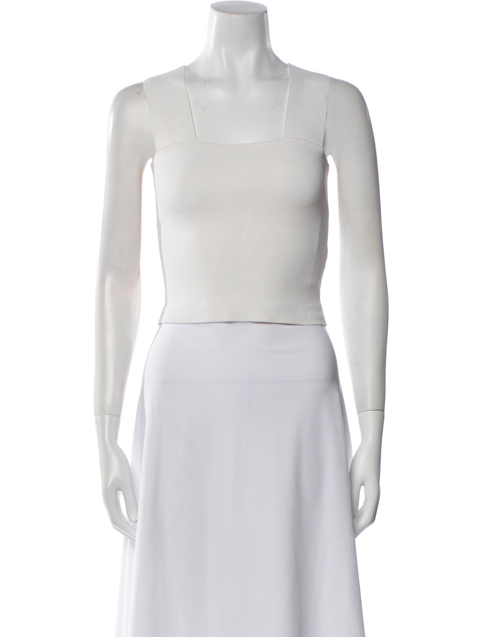 A.L.C. Square Neckline Sleeveless Crop Top