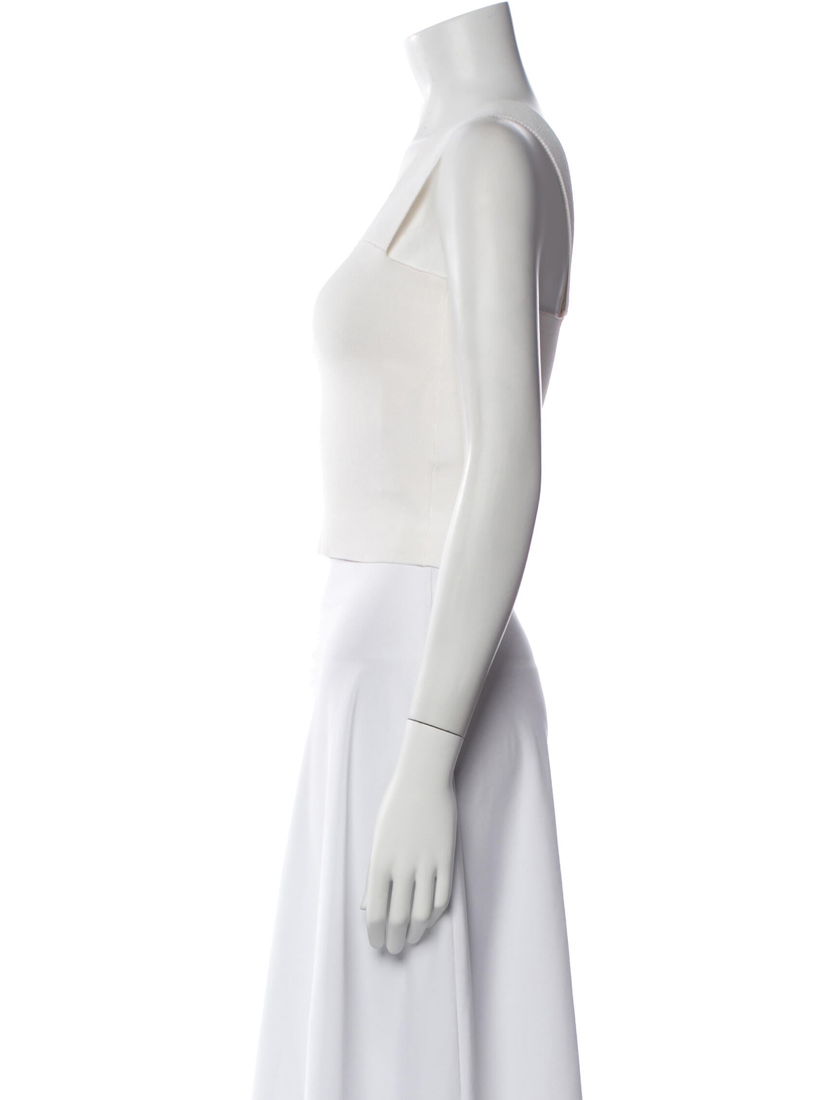 A.L.C. Square Neckline Sleeveless Crop Top