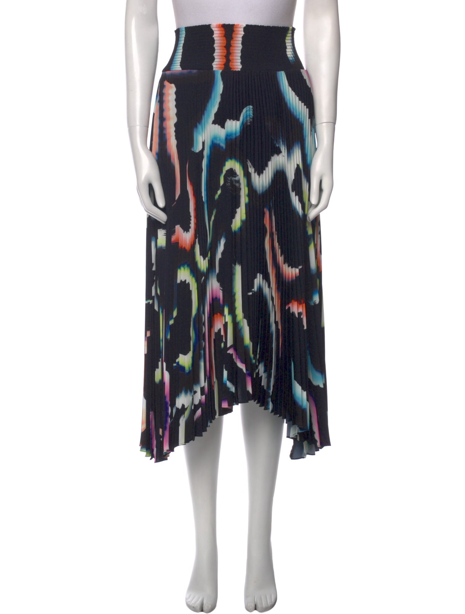 A.L.C. Tie-Dye Print Midi Length Skirt