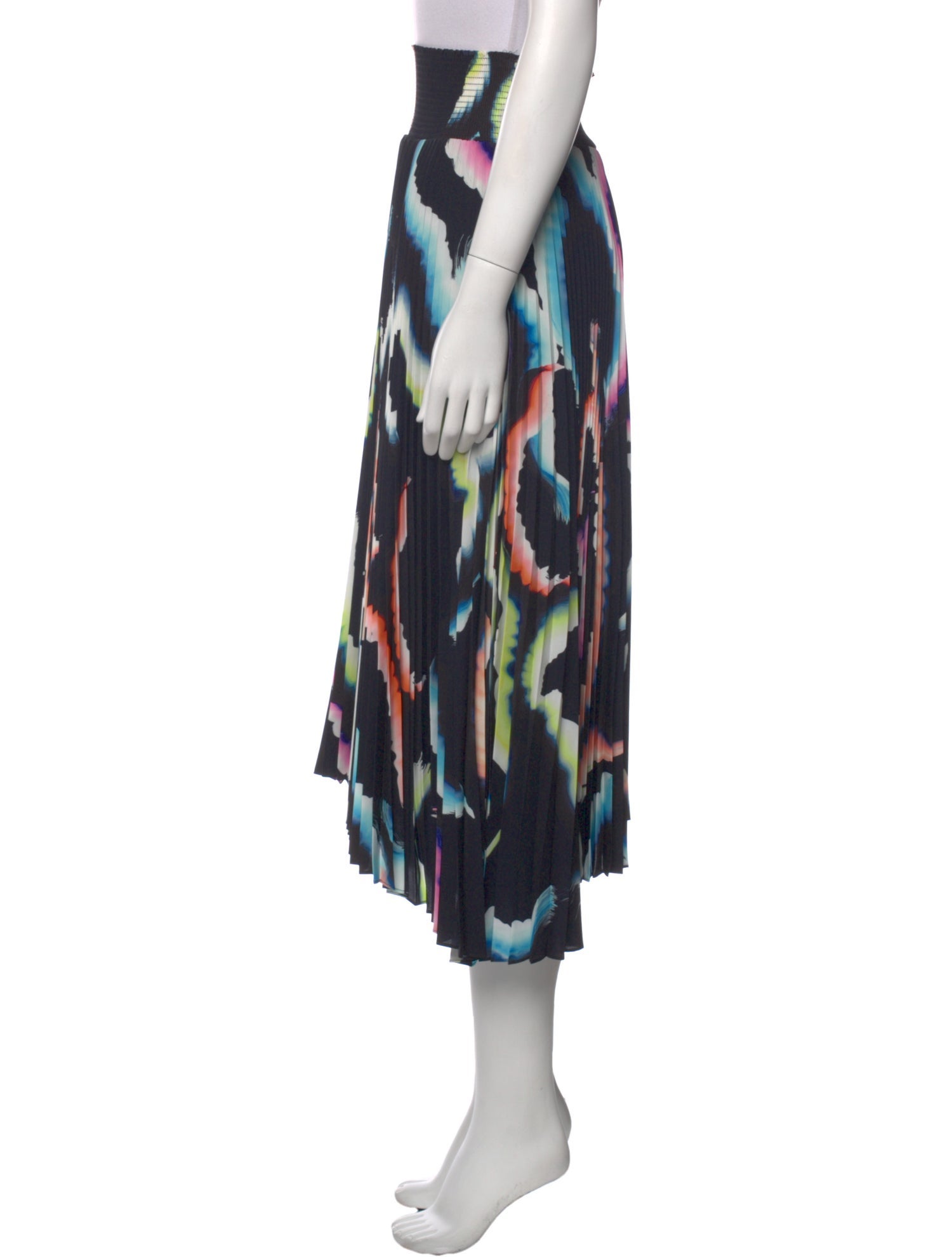 A.L.C. Tie-Dye Print Midi Length Skirt