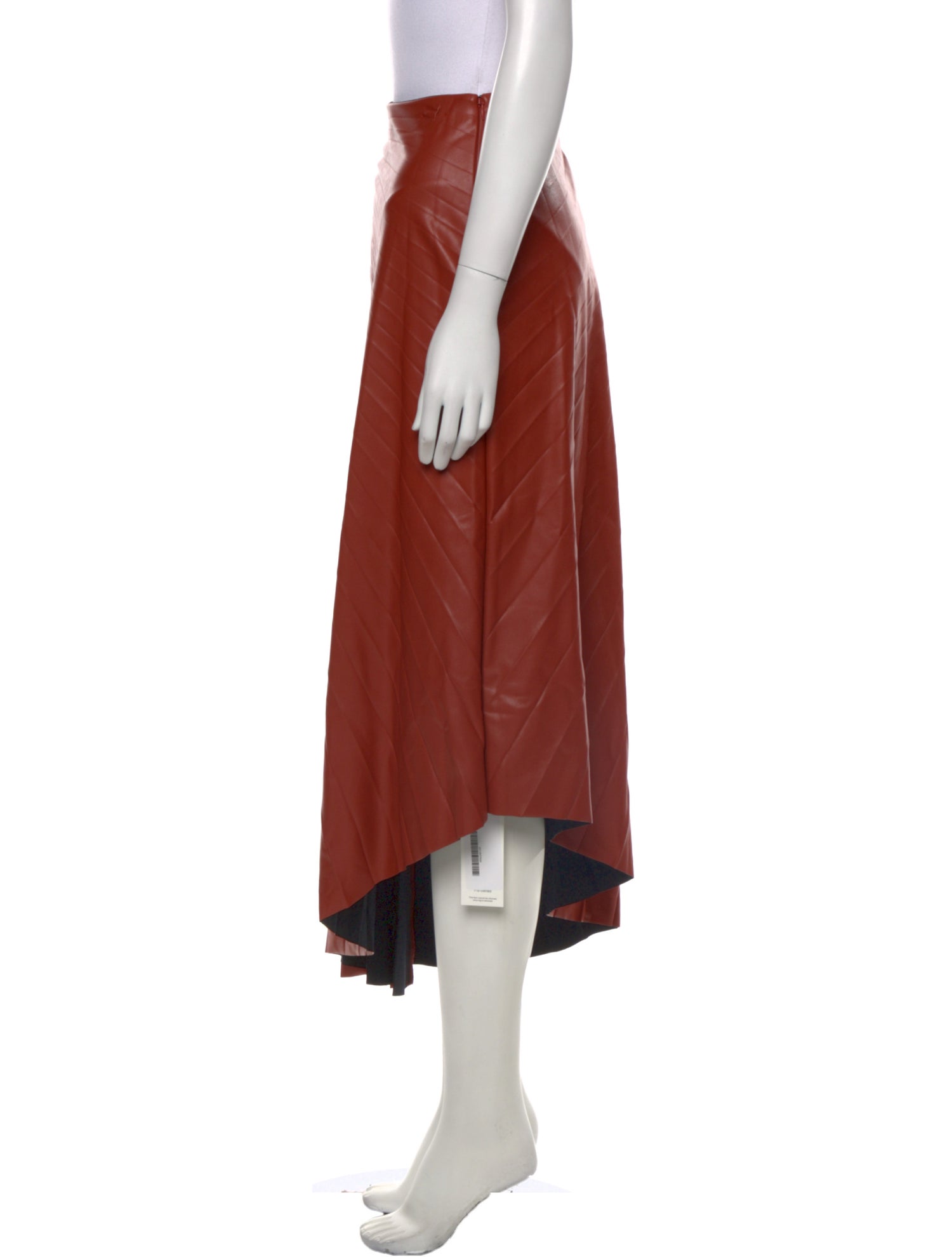 A.L.C. Pleated Accents Midi Length Skirt