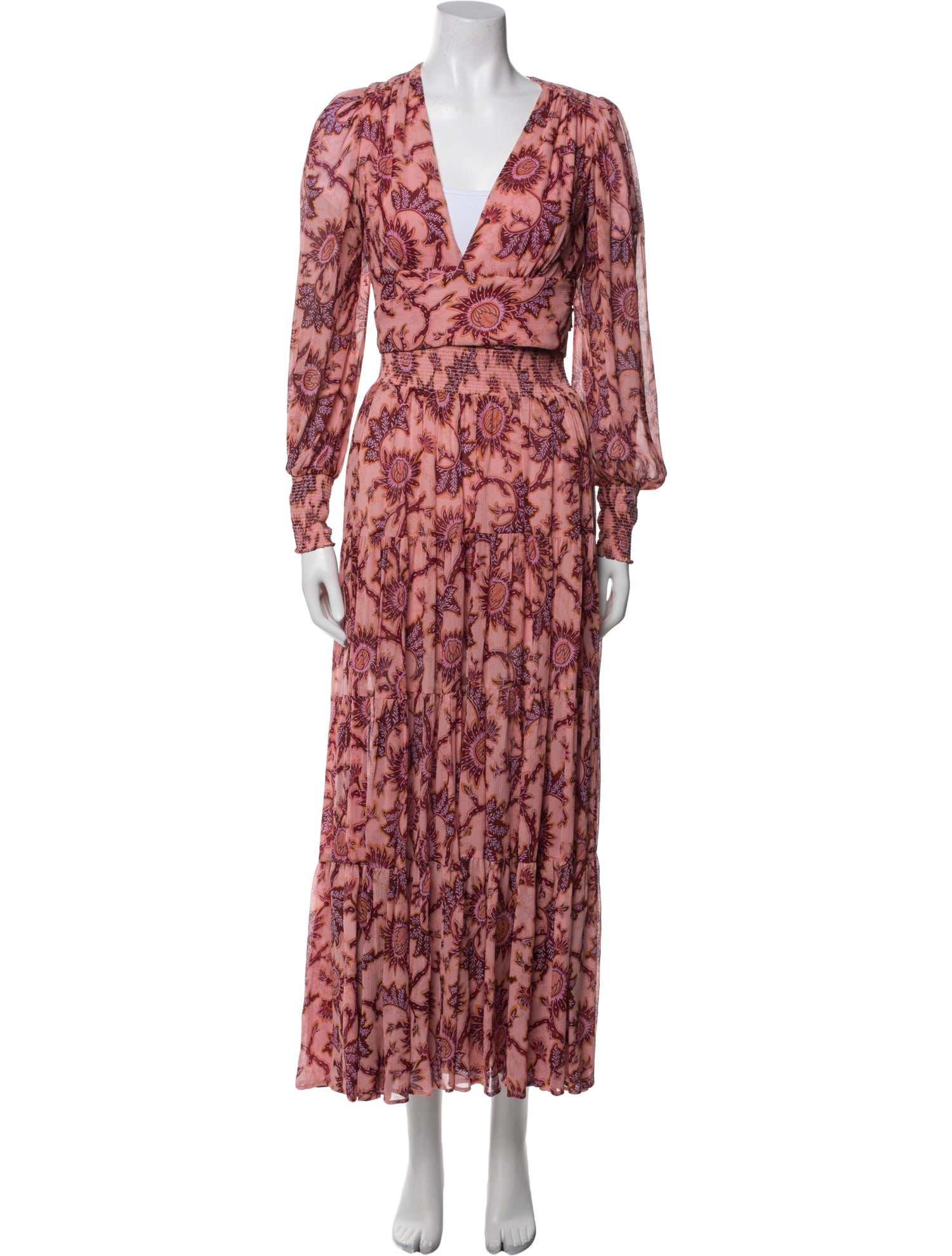 A.L.C. Silk Printed Skirt Set