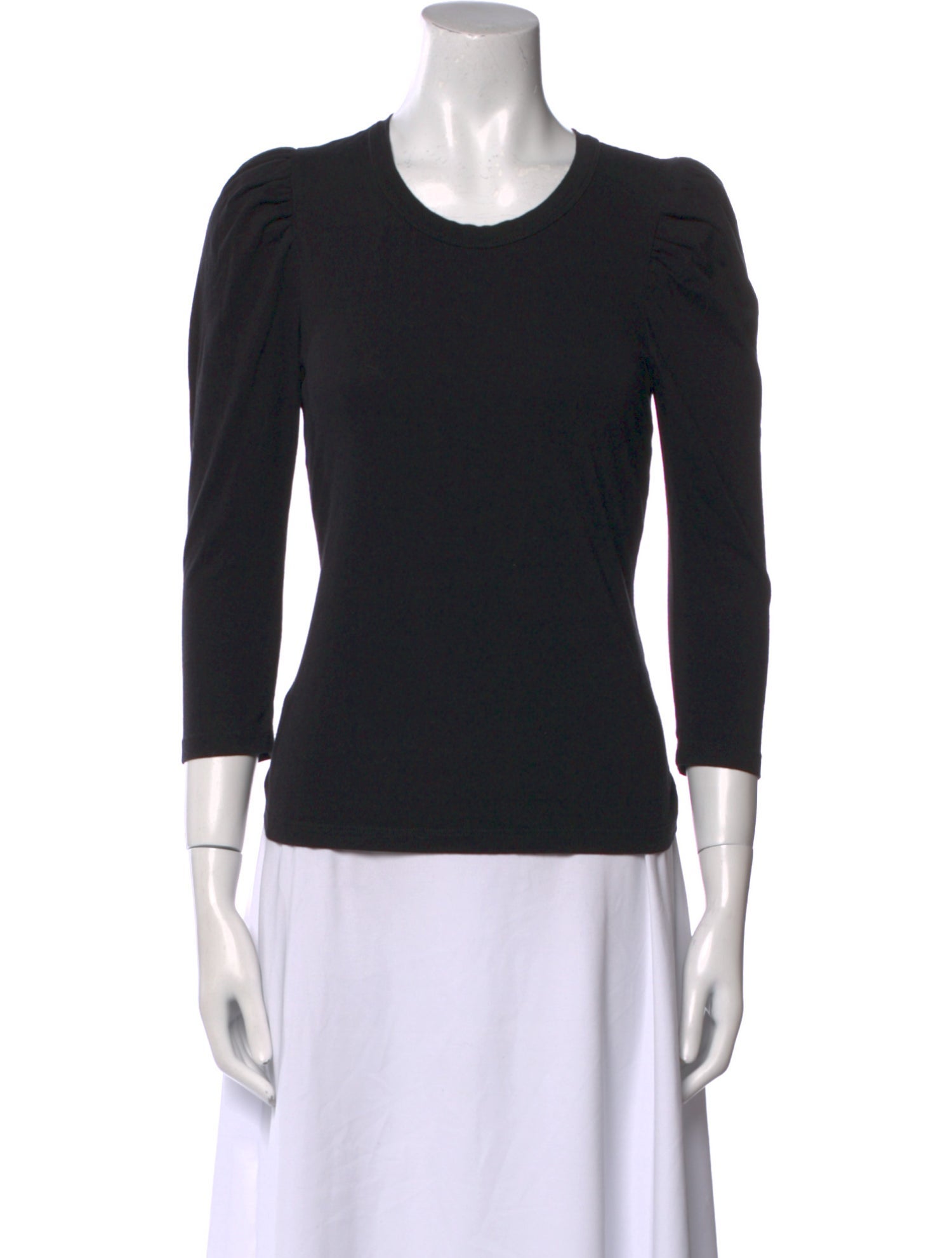 A.L.C. Crew Neck Three-Quarter Sleeve Top