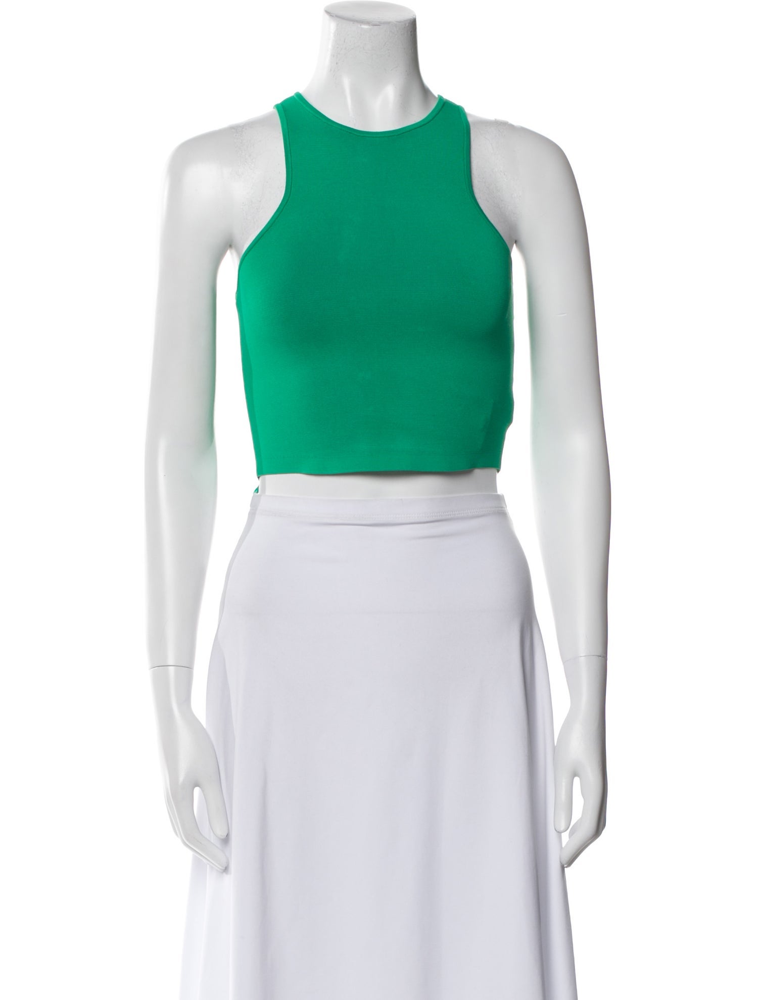 A.L.C. Crew Neck Sleeveless Crop Top