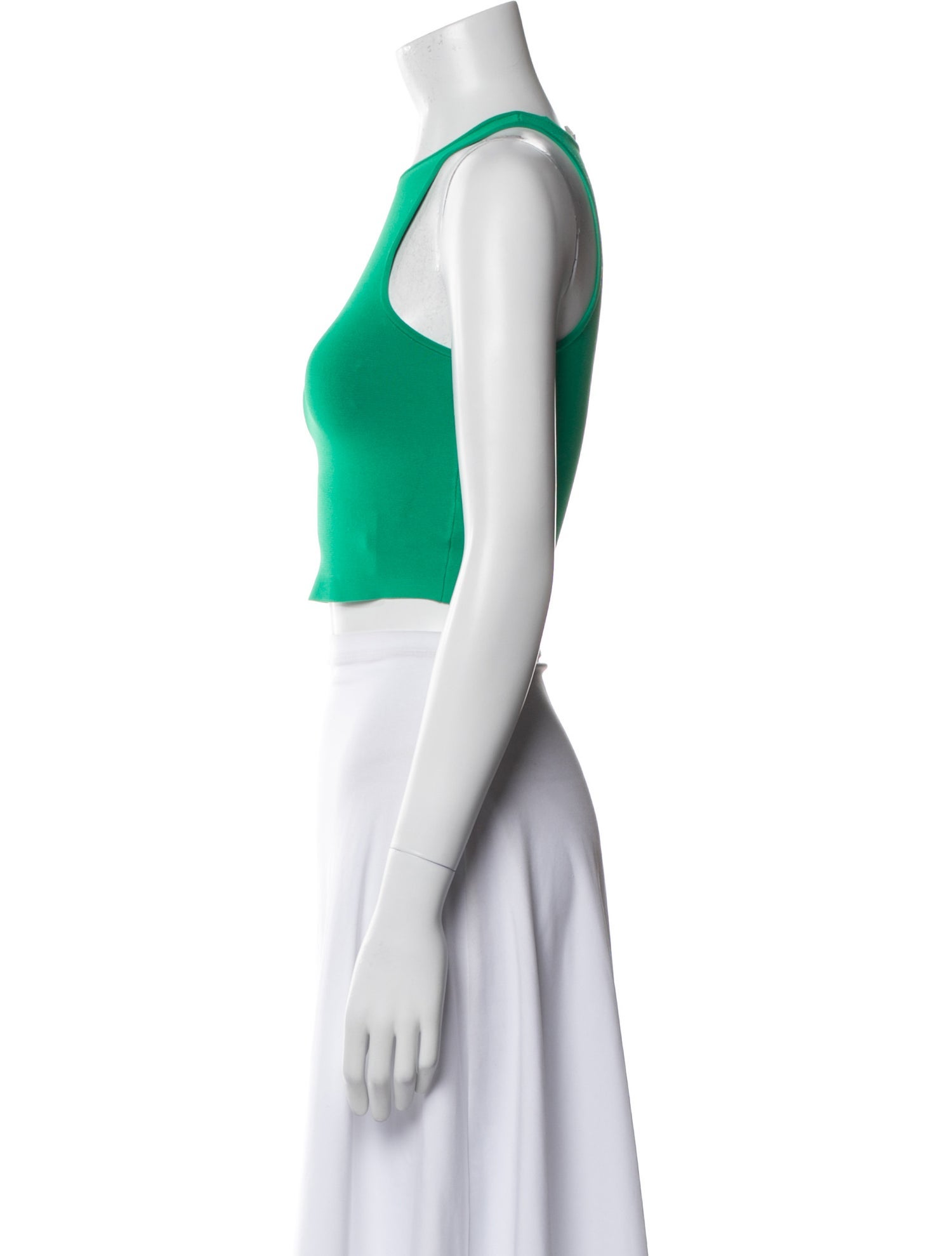 A.L.C. Crew Neck Sleeveless Crop Top