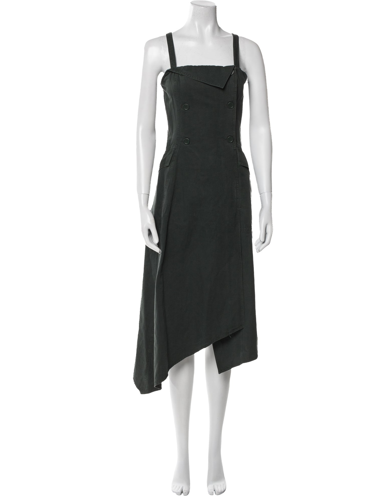 A.L.C. Square Neckline Midi Length Dress