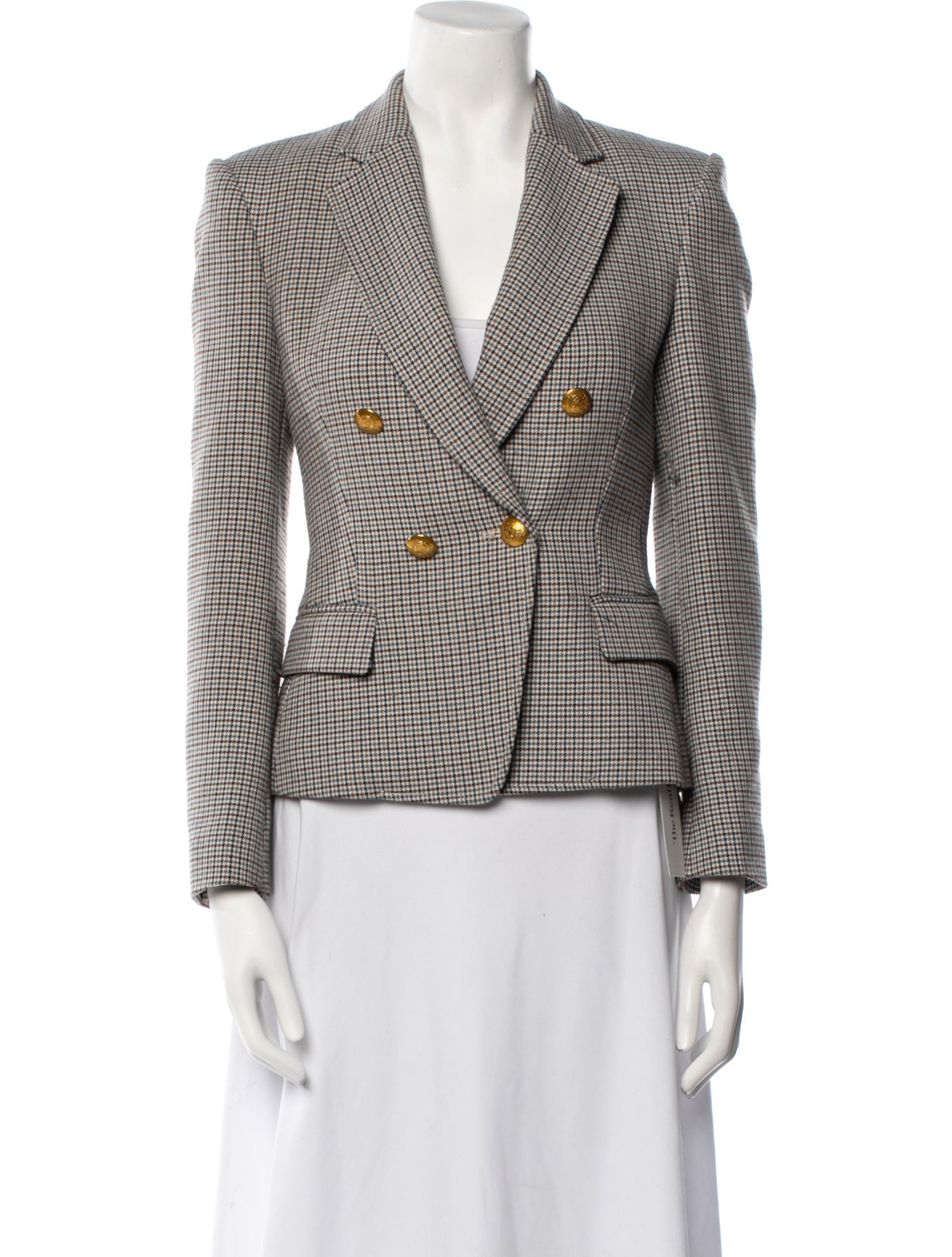 A.L.C. Plaid Print Blazer