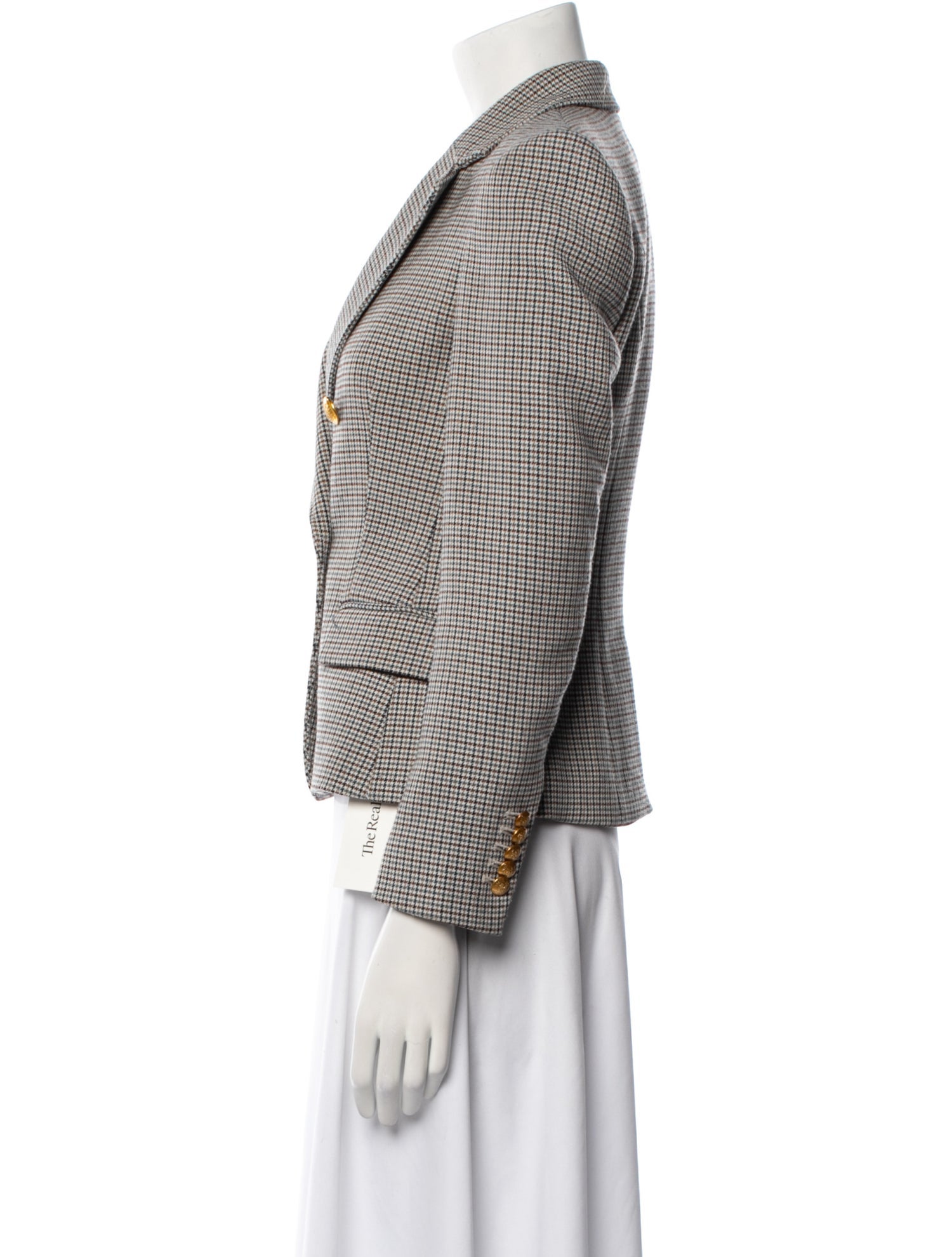 A.L.C. Plaid Print Blazer