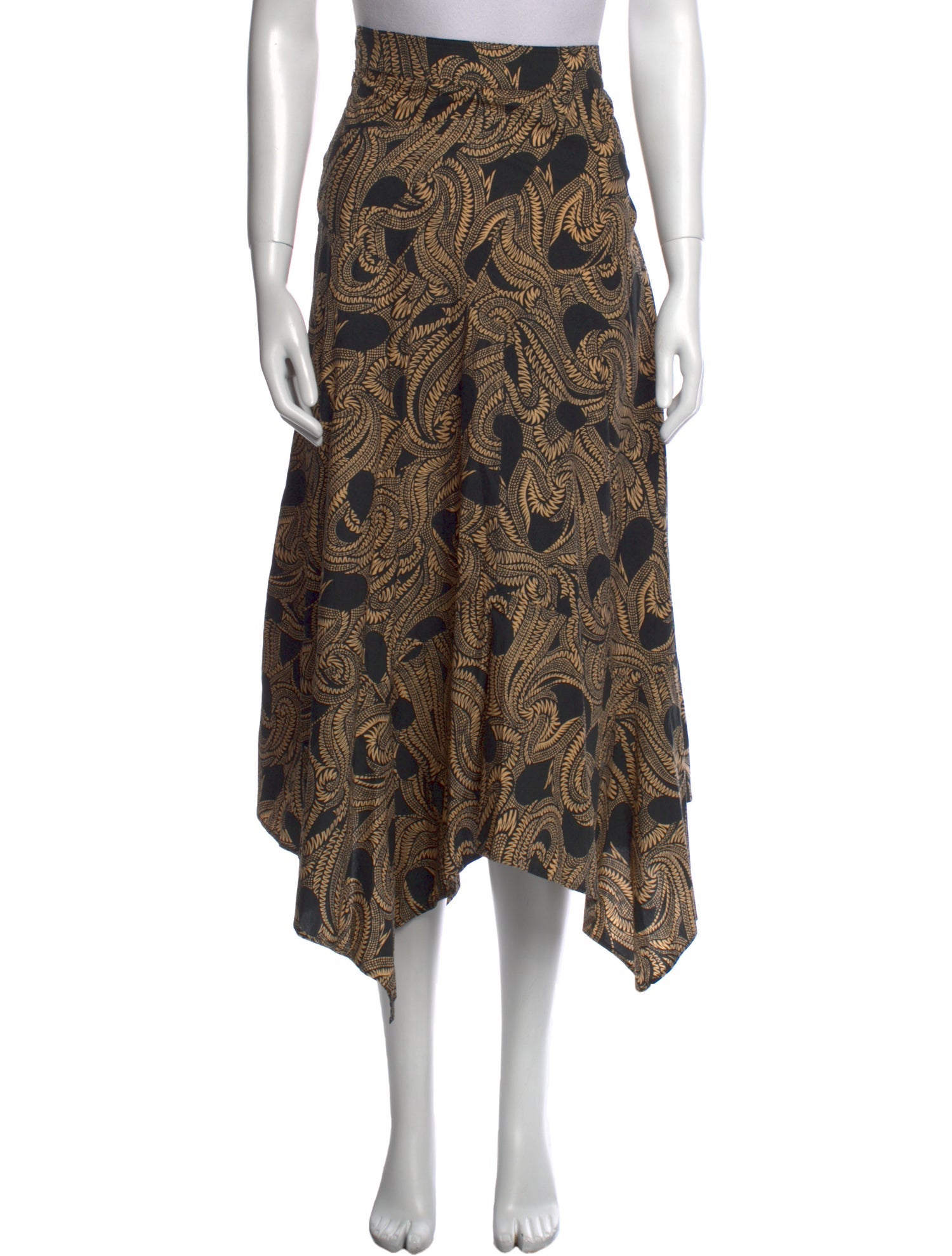 A.L.C. Printed Midi Length Skirt