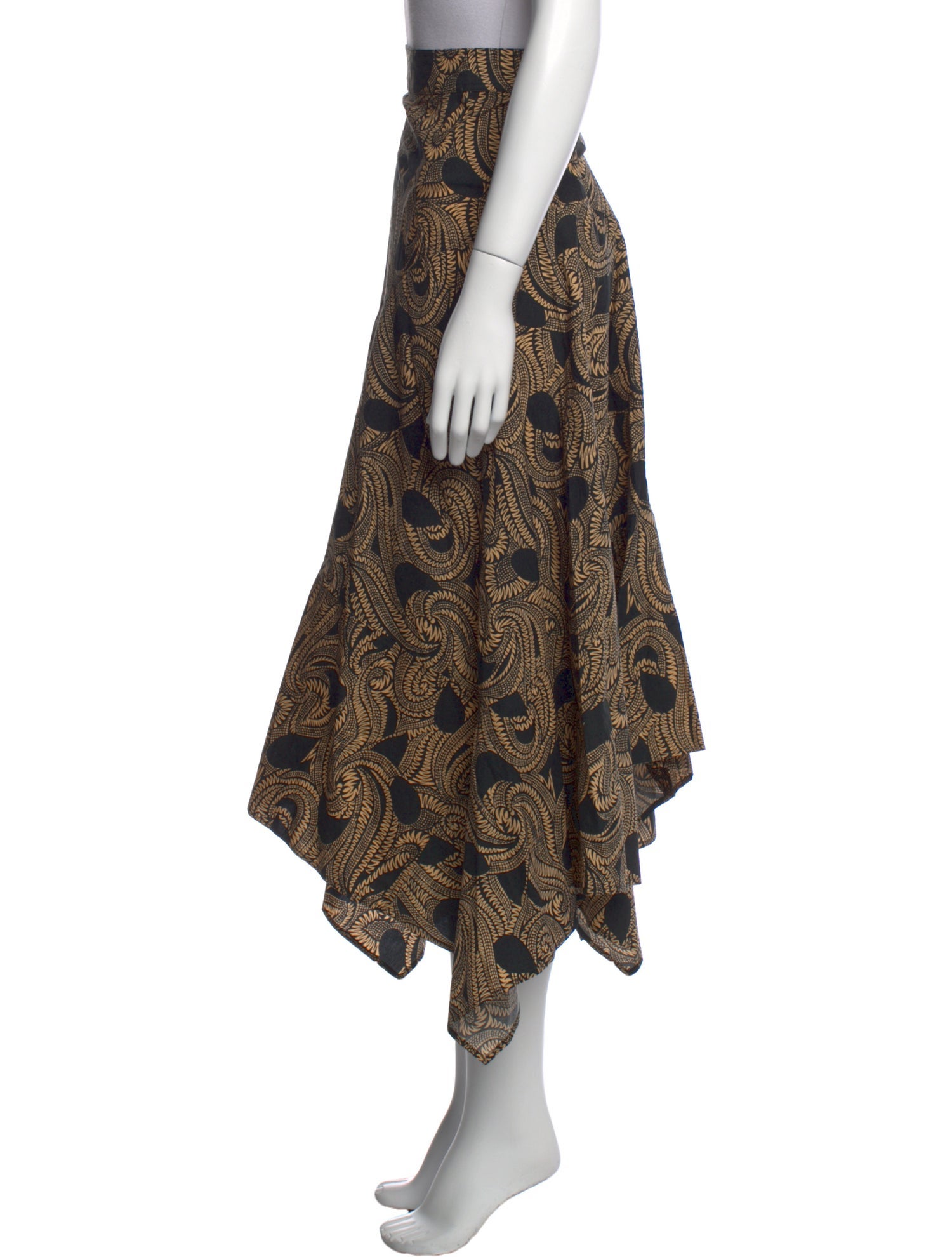 A.L.C. Printed Midi Length Skirt