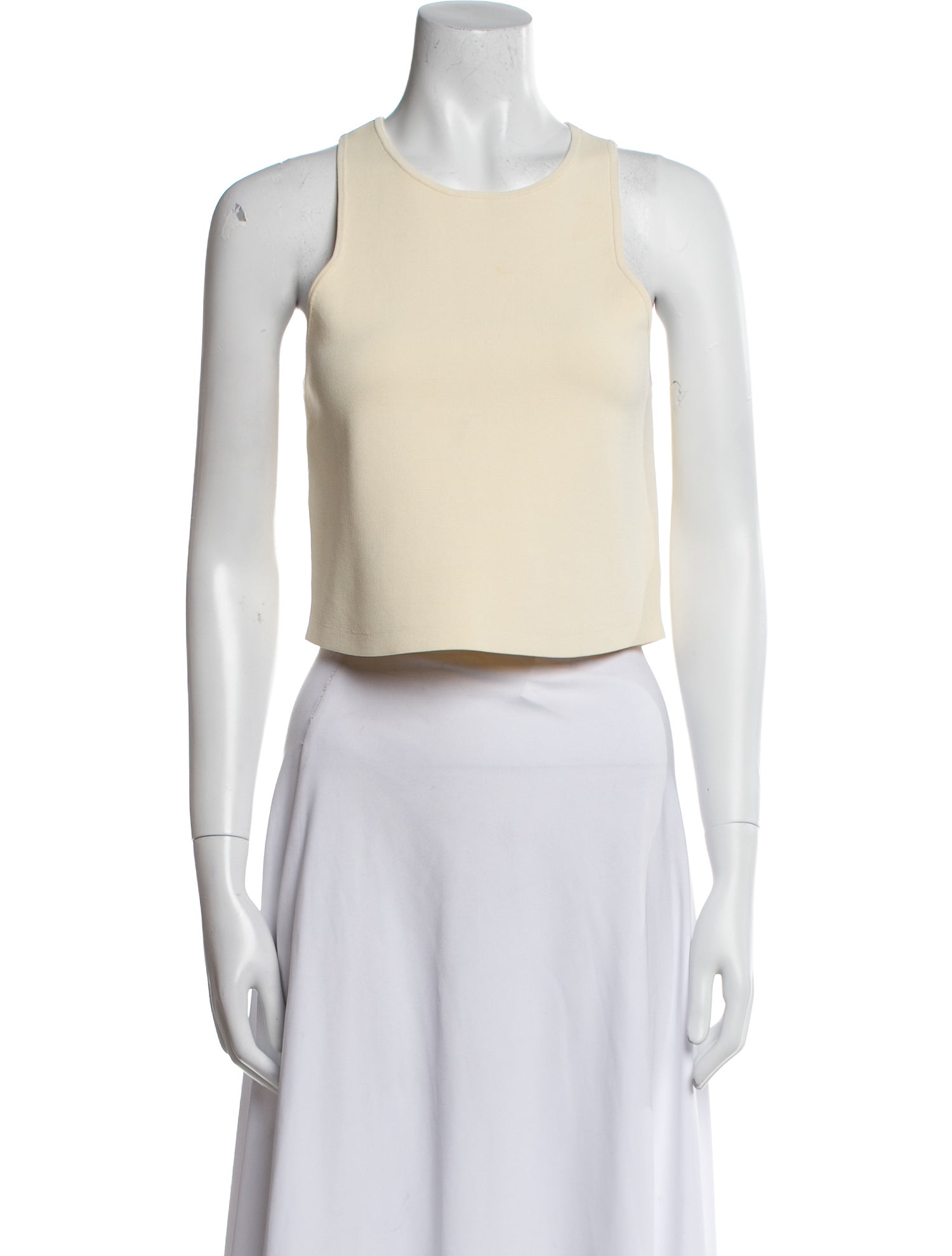 A.L.C. Scoop Neck Sleeveless Crop Top